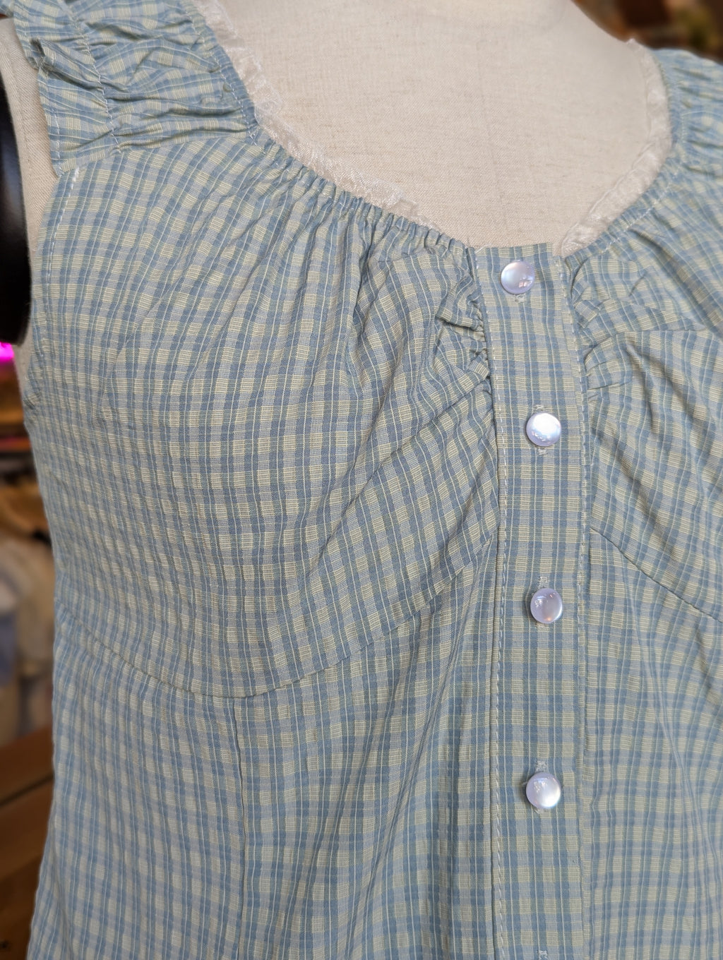 Winslow Ruffle Plaid Top