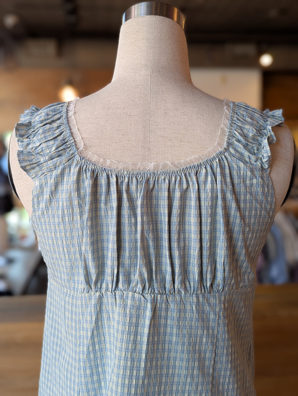 Winslow Ruffle Plaid Top