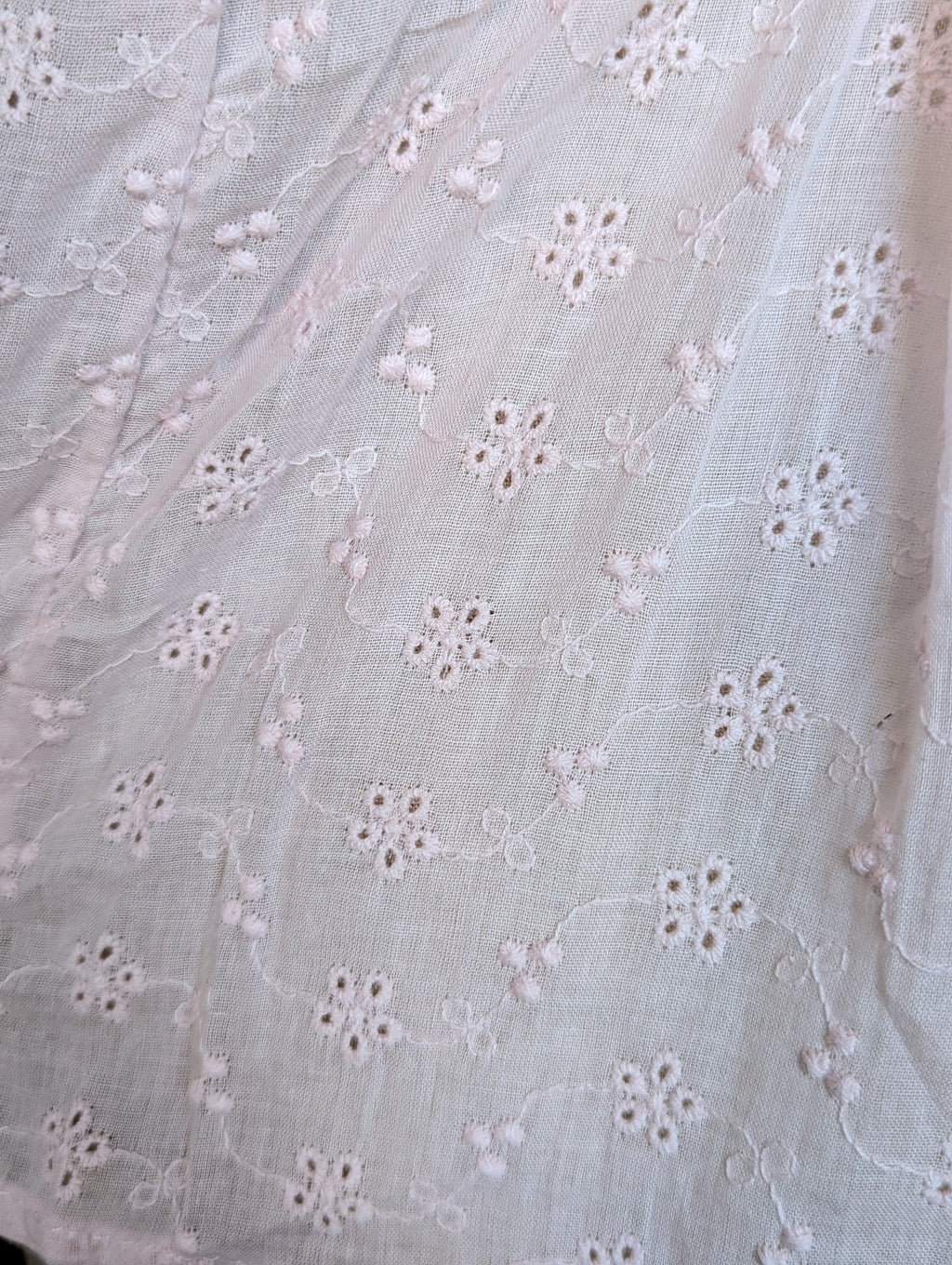 Blushing Bloom Embroidered Puff Sleeve Blouse