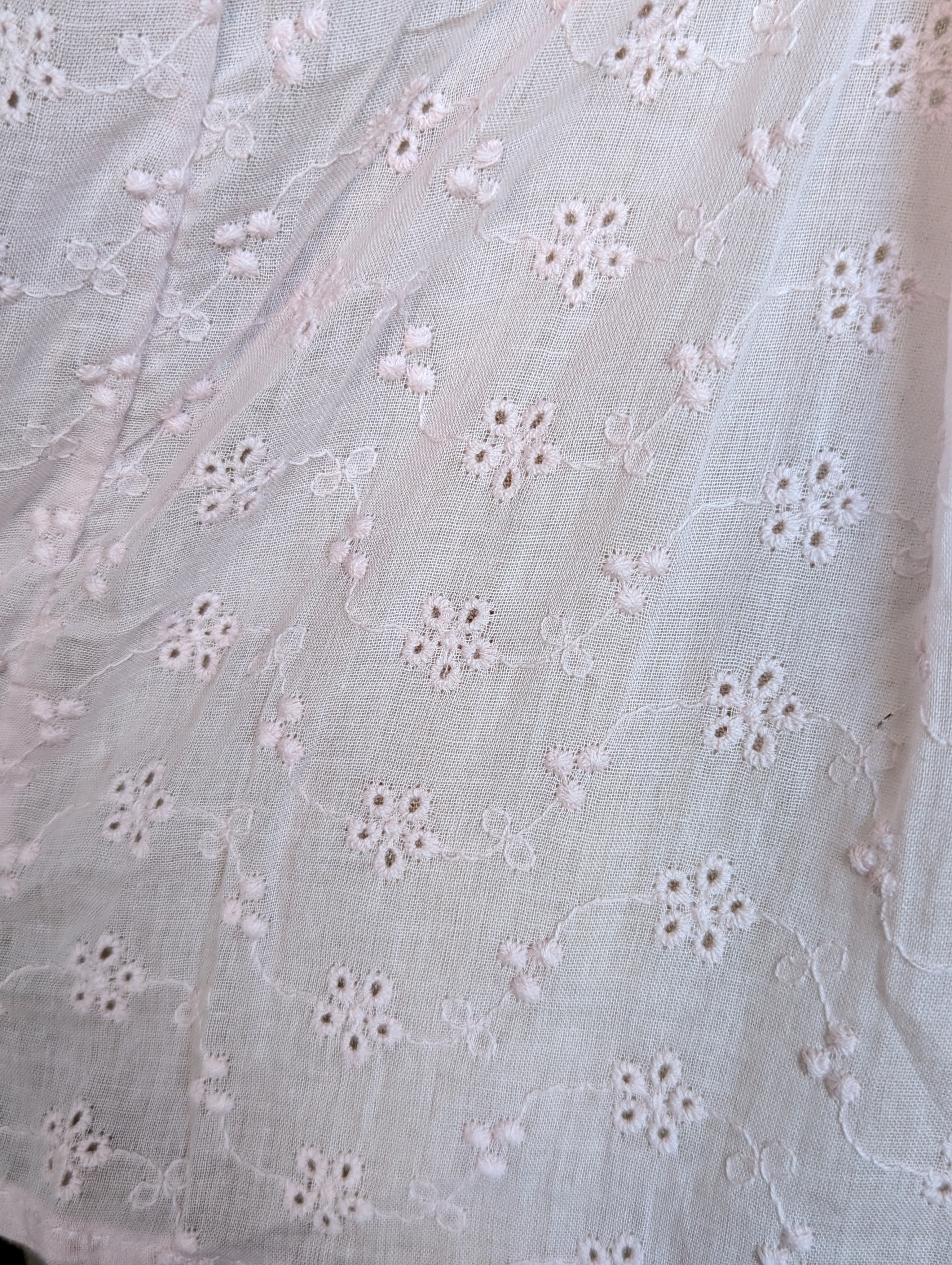 Blushing Bloom Embroidered Puff Sleeve Blouse