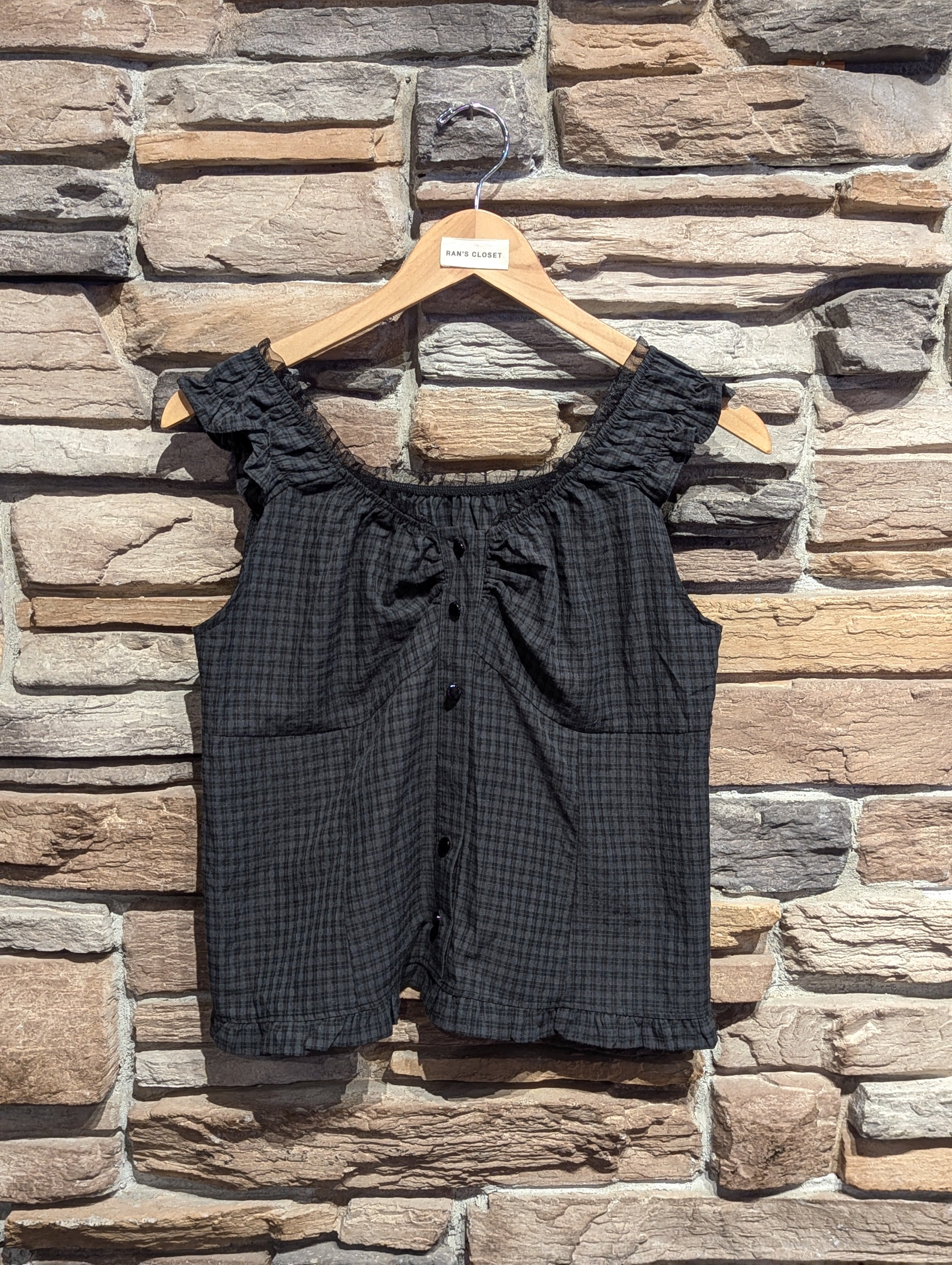 Winslow Ruffle Plaid Top