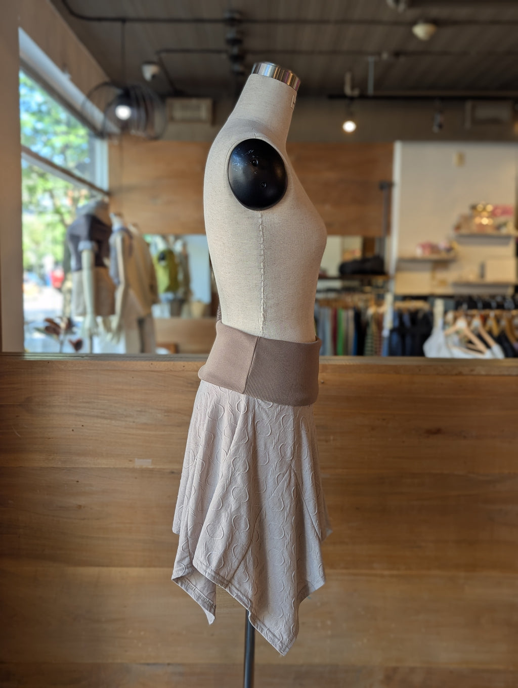 Moonstone Fold-Over Side Snap Mini Skirt