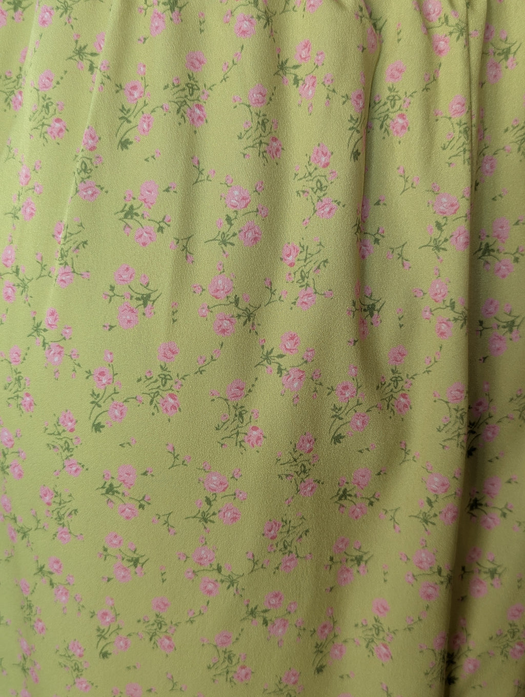Honeysuckle Floral Slit Midi Skirt