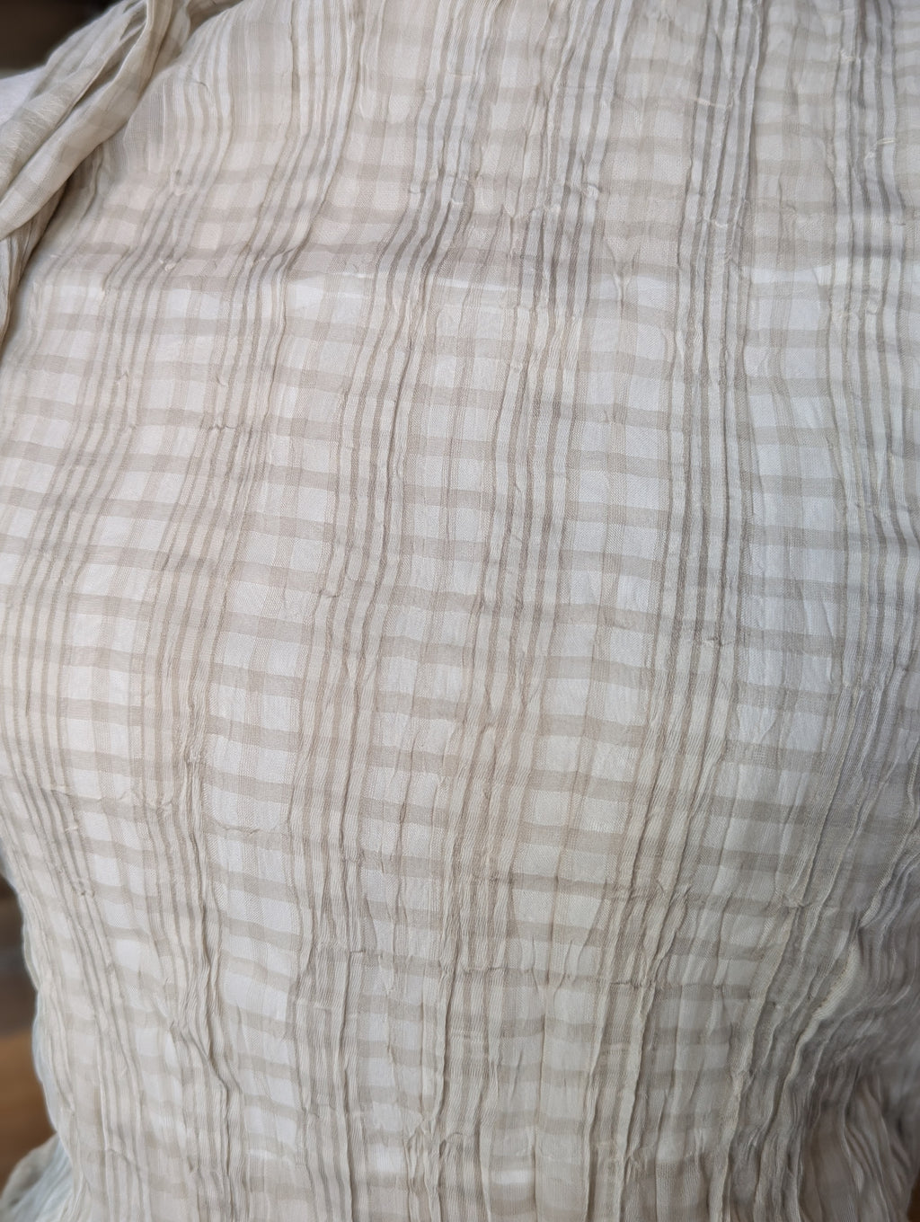 Cappuccino Cloud Tie-Neck Tank Top