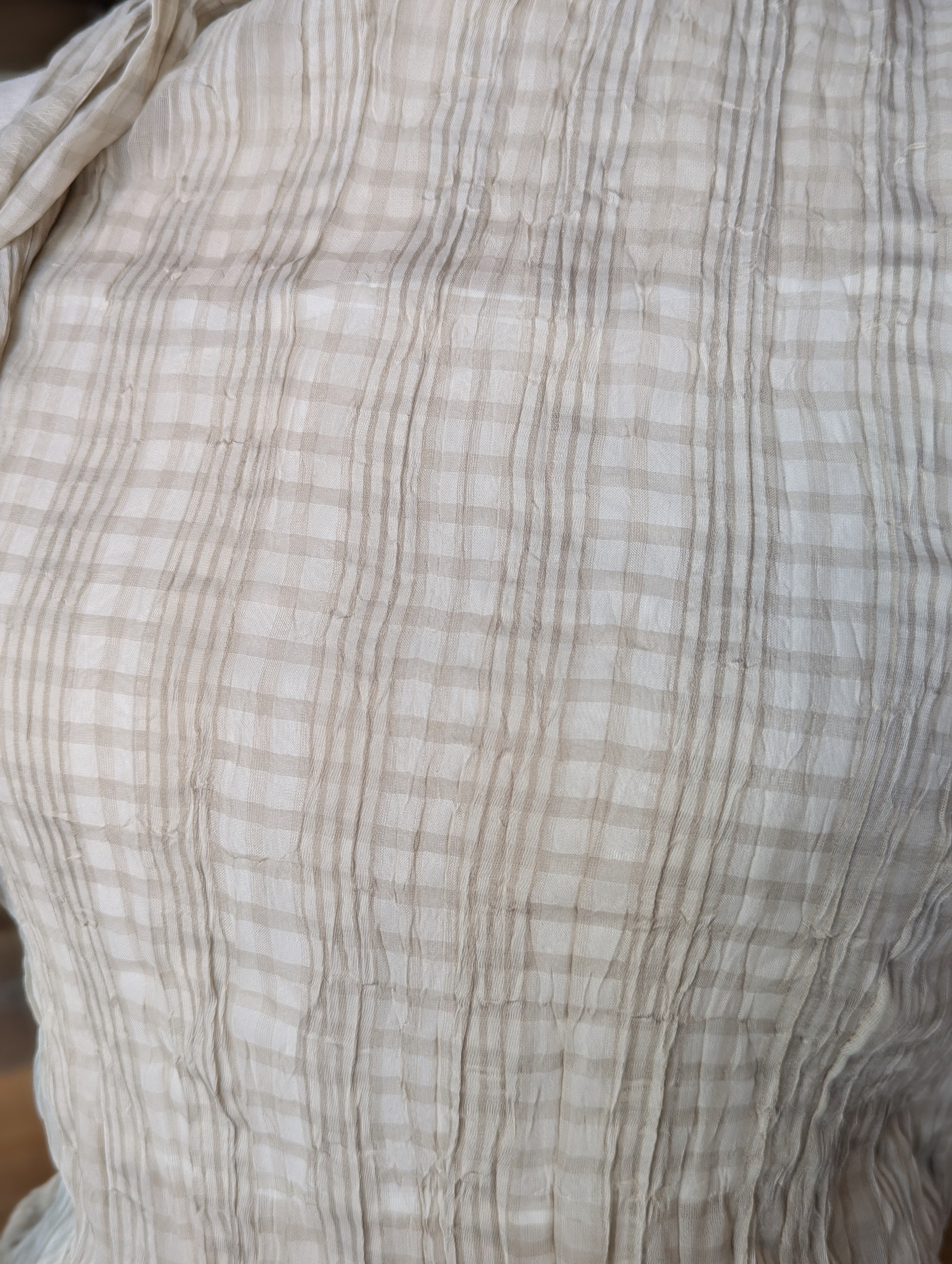 Cappuccino Cloud Tie-Neck Tank Top