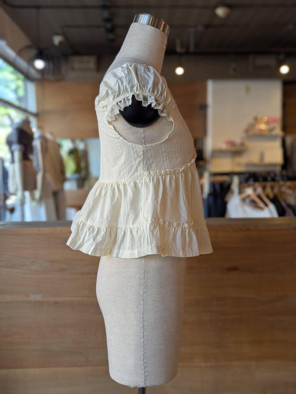 Milk and Honey Button Front Babydoll Blouse