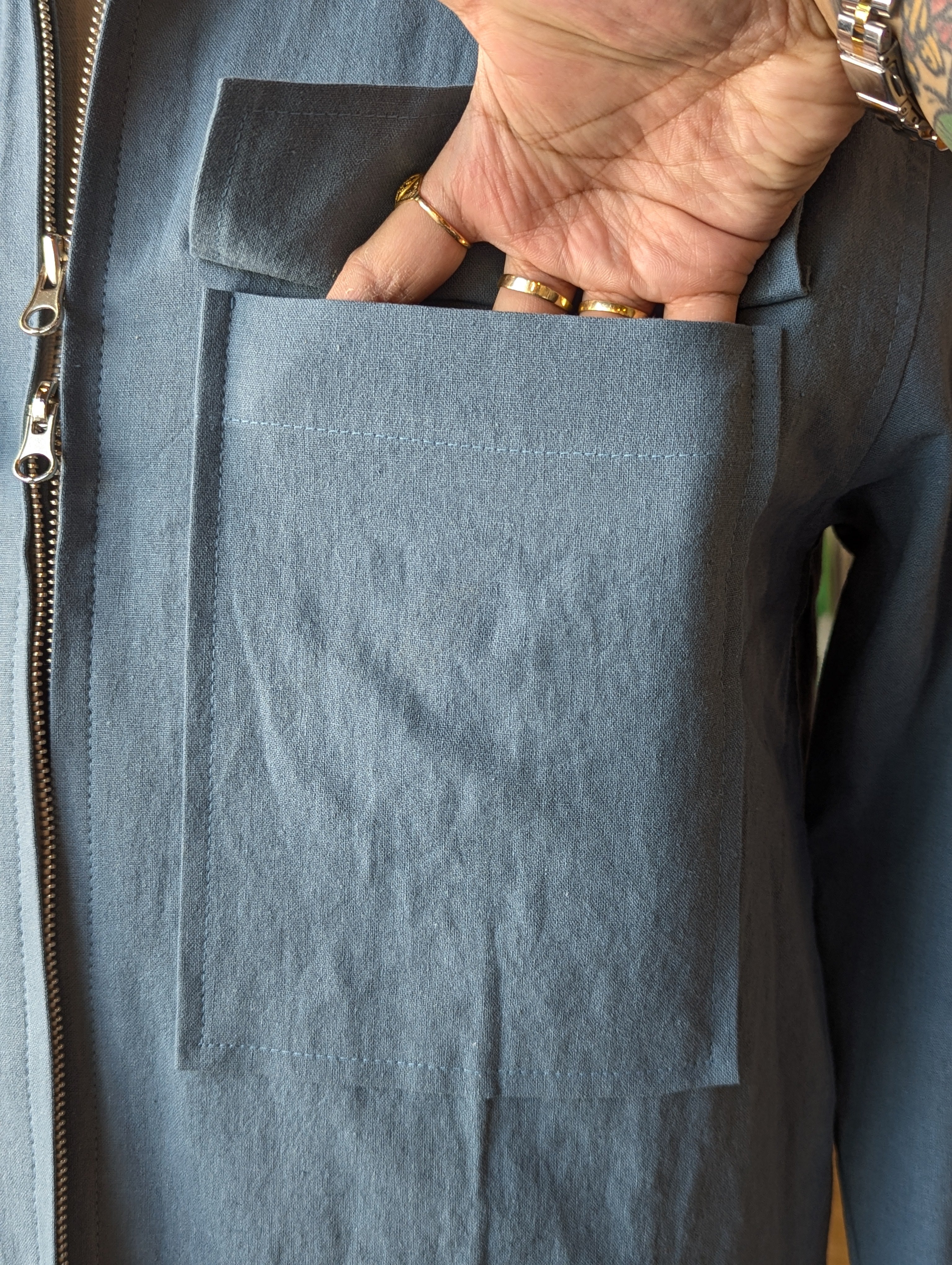 Harbourfront Linen Utility Jacket