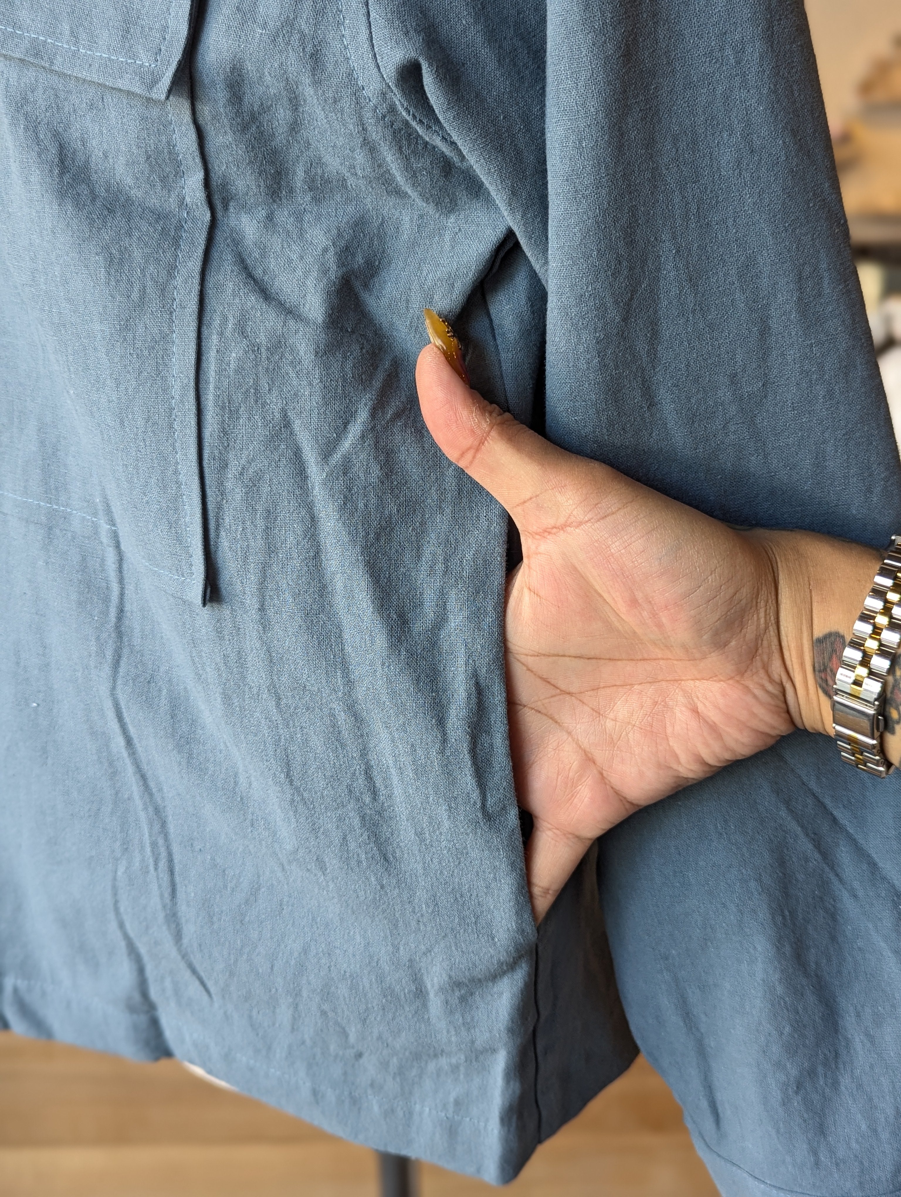 Harbourfront Linen Utility Jacket