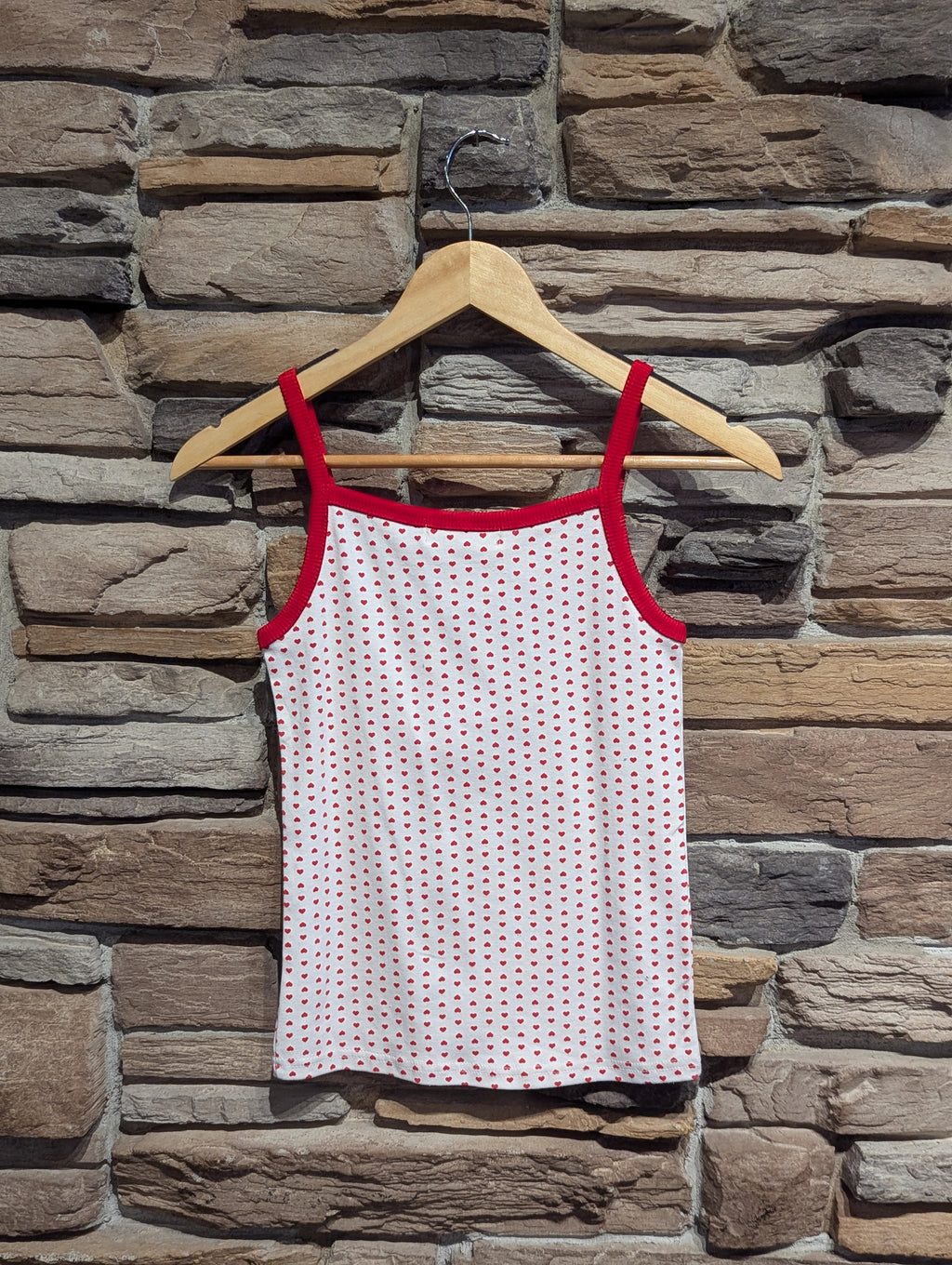 Candy Hearts Contrast Trim Tank Top