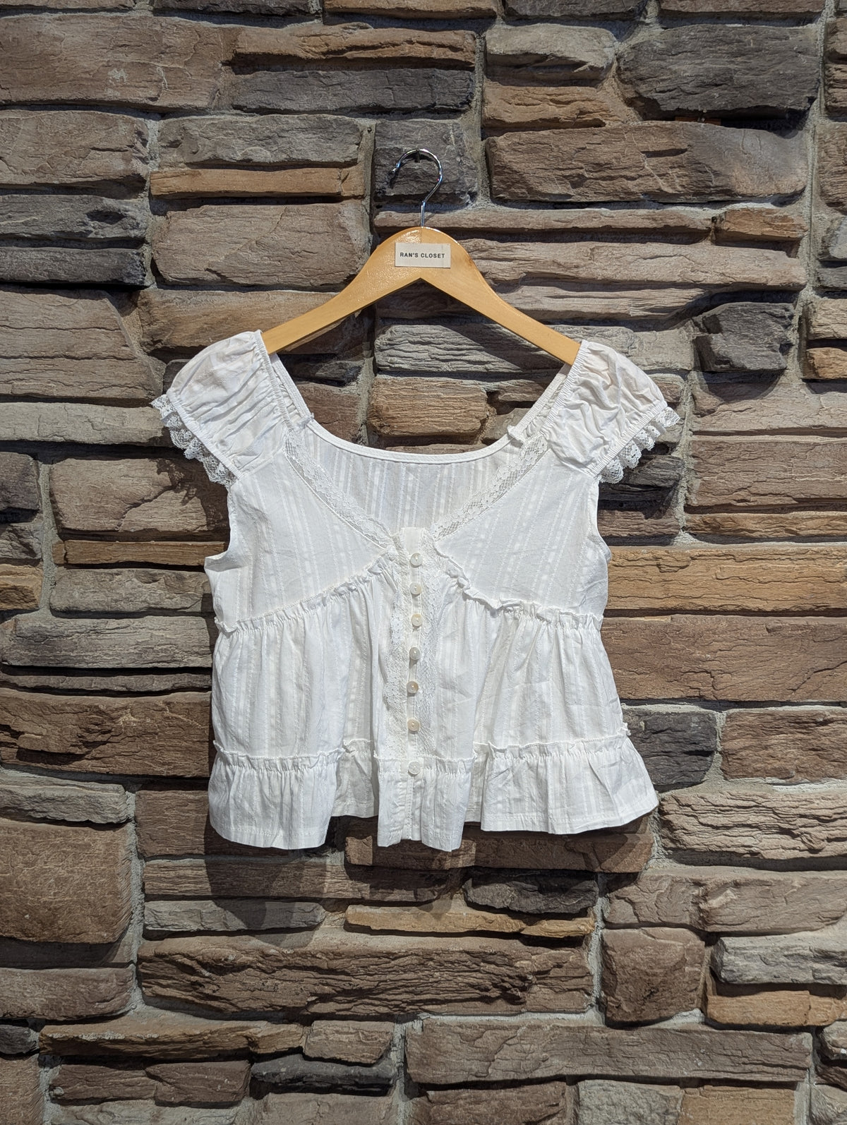 Milk and Honey Button Front Babydoll Blouse