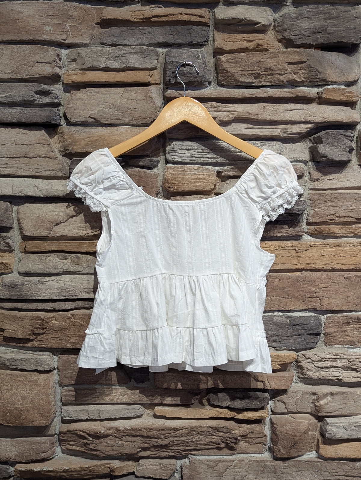 Milk and Honey Button Front Babydoll Blouse