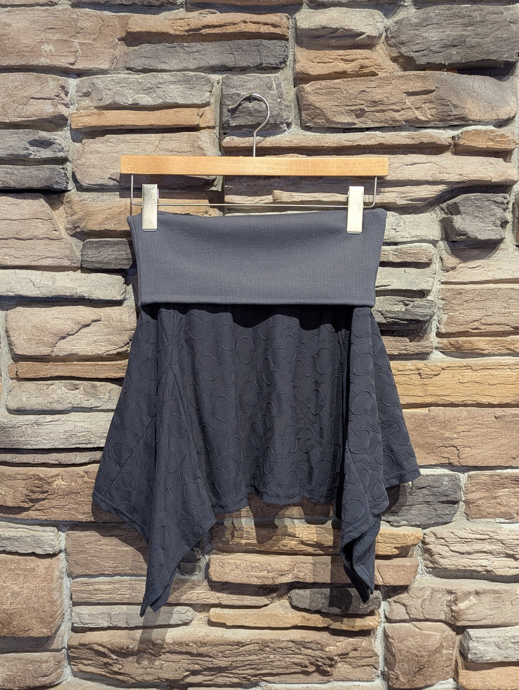 Moonstone Fold-Over Side Snap Mini Skirt