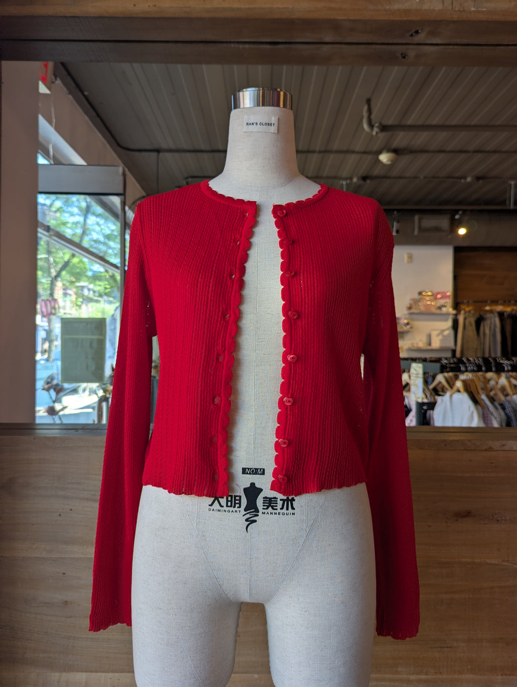 Love Note Heart Button Sheer Cardigan