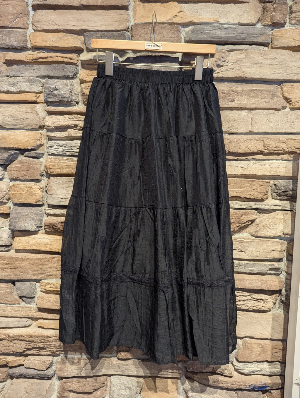 Morning Dew Sheer Tiered Maxi Skirt with Lining