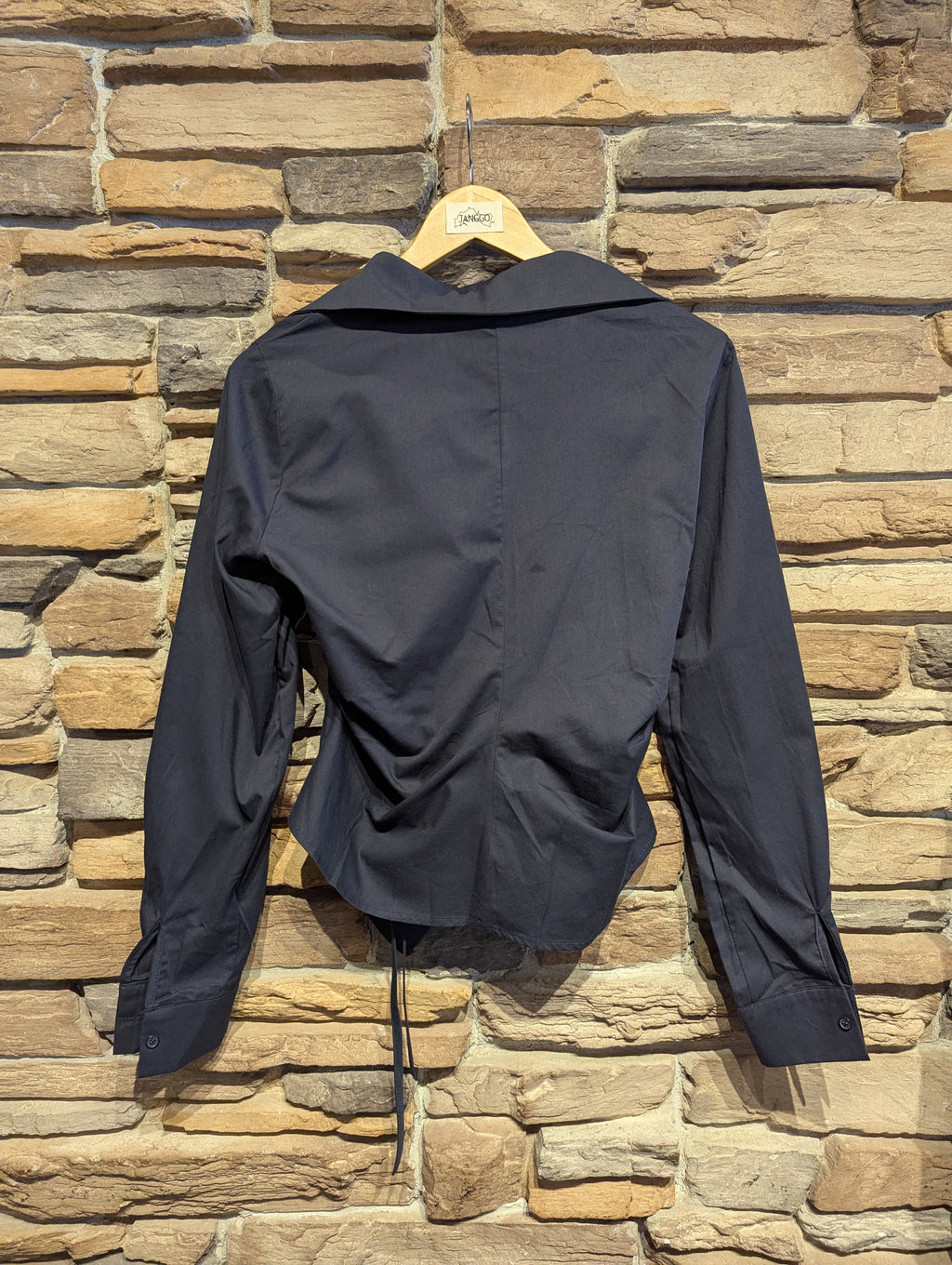 Wrap Side Button Blouse