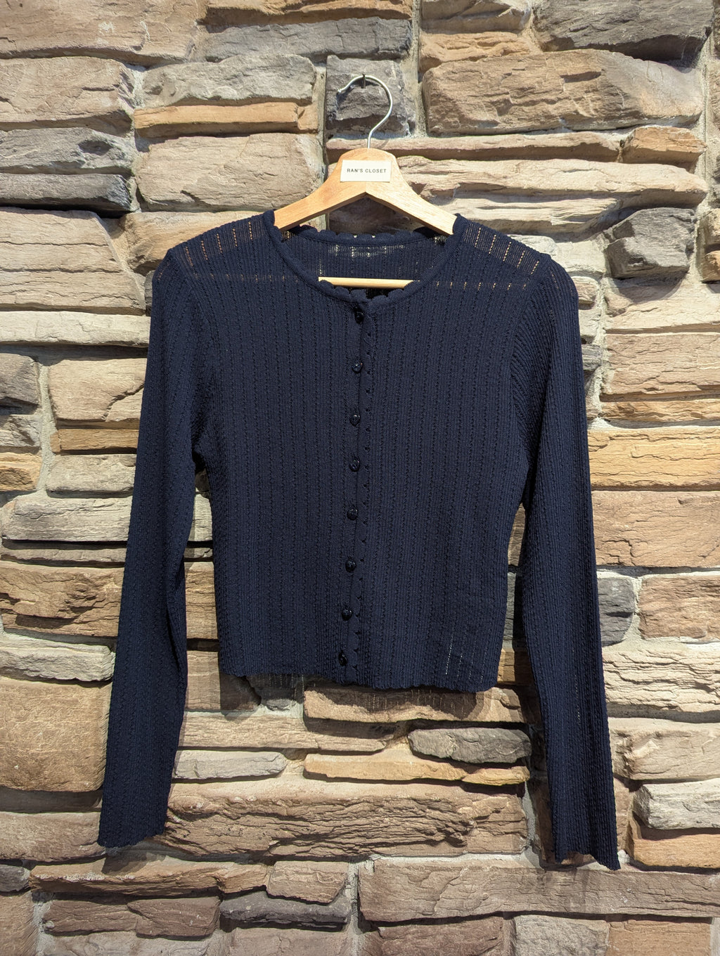 Love Note Heart Button Sheer Cardigan