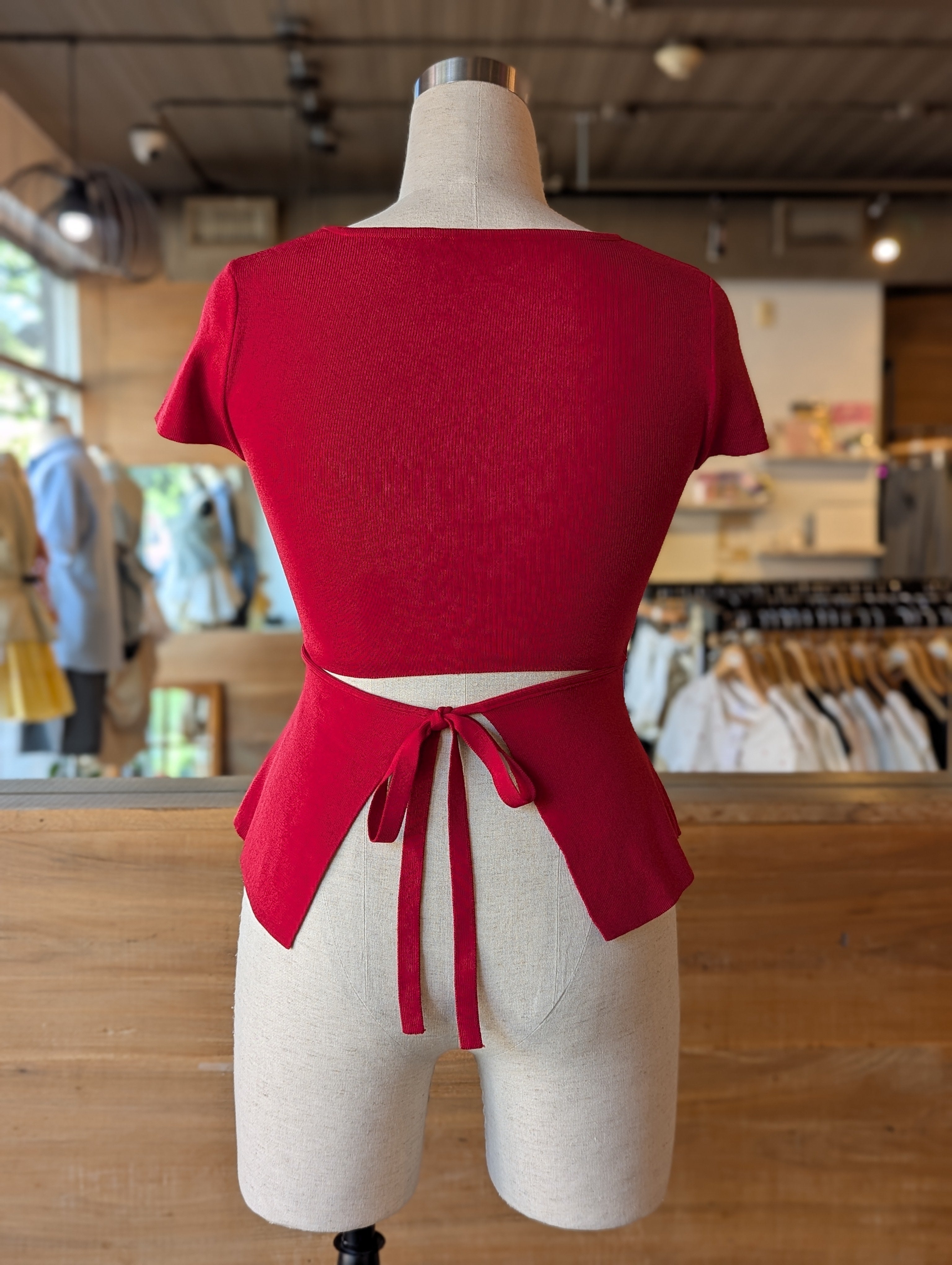 Secret Kiss Back-Tie Top
