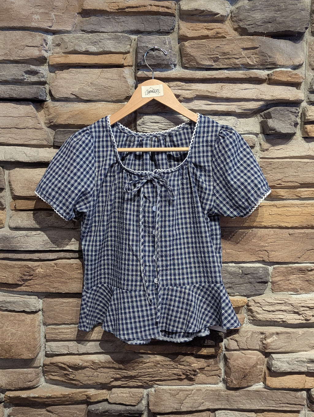 Prairie Breeze Peplum Bow Top