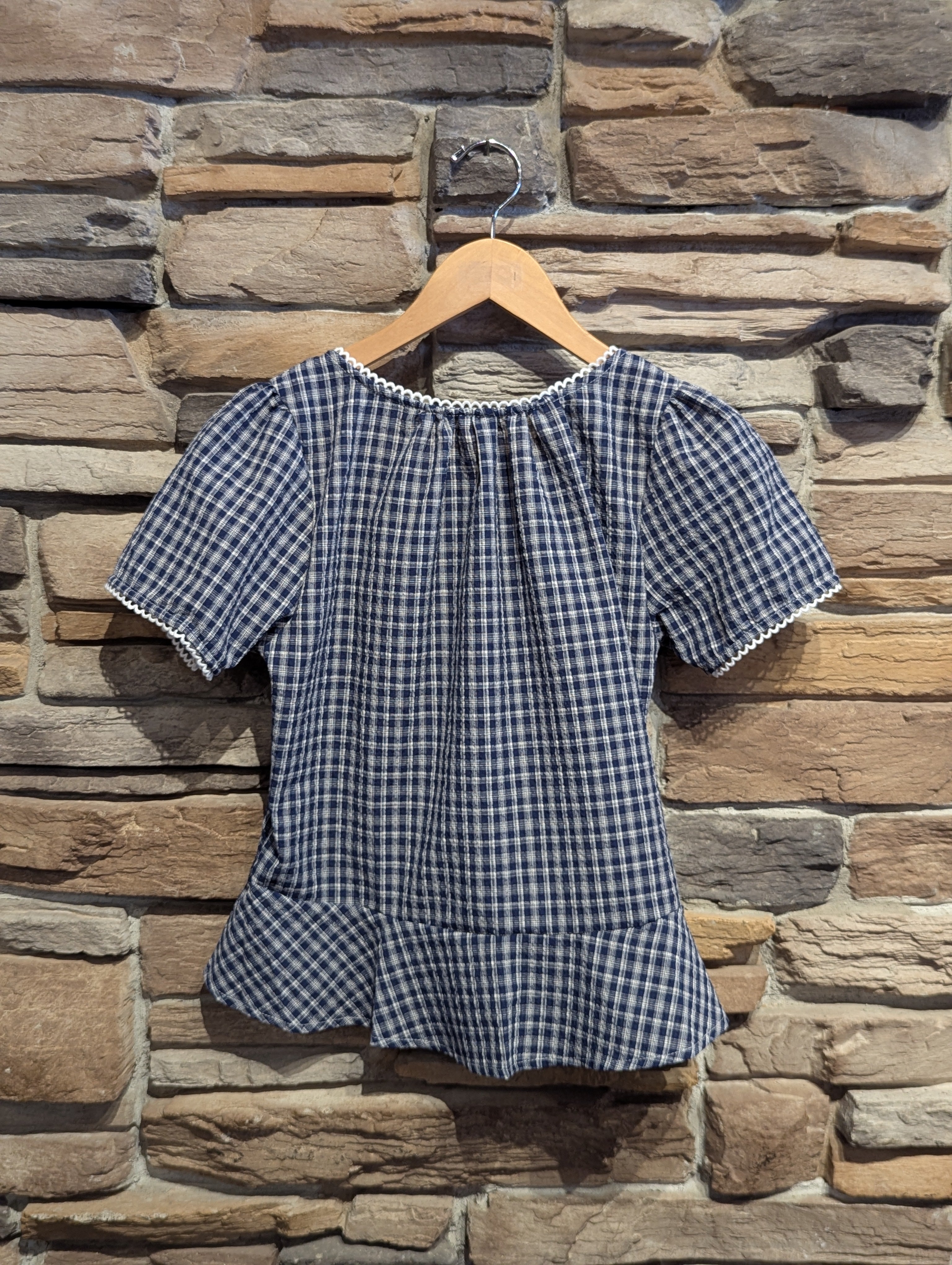 Prairie Breeze Peplum Bow Top