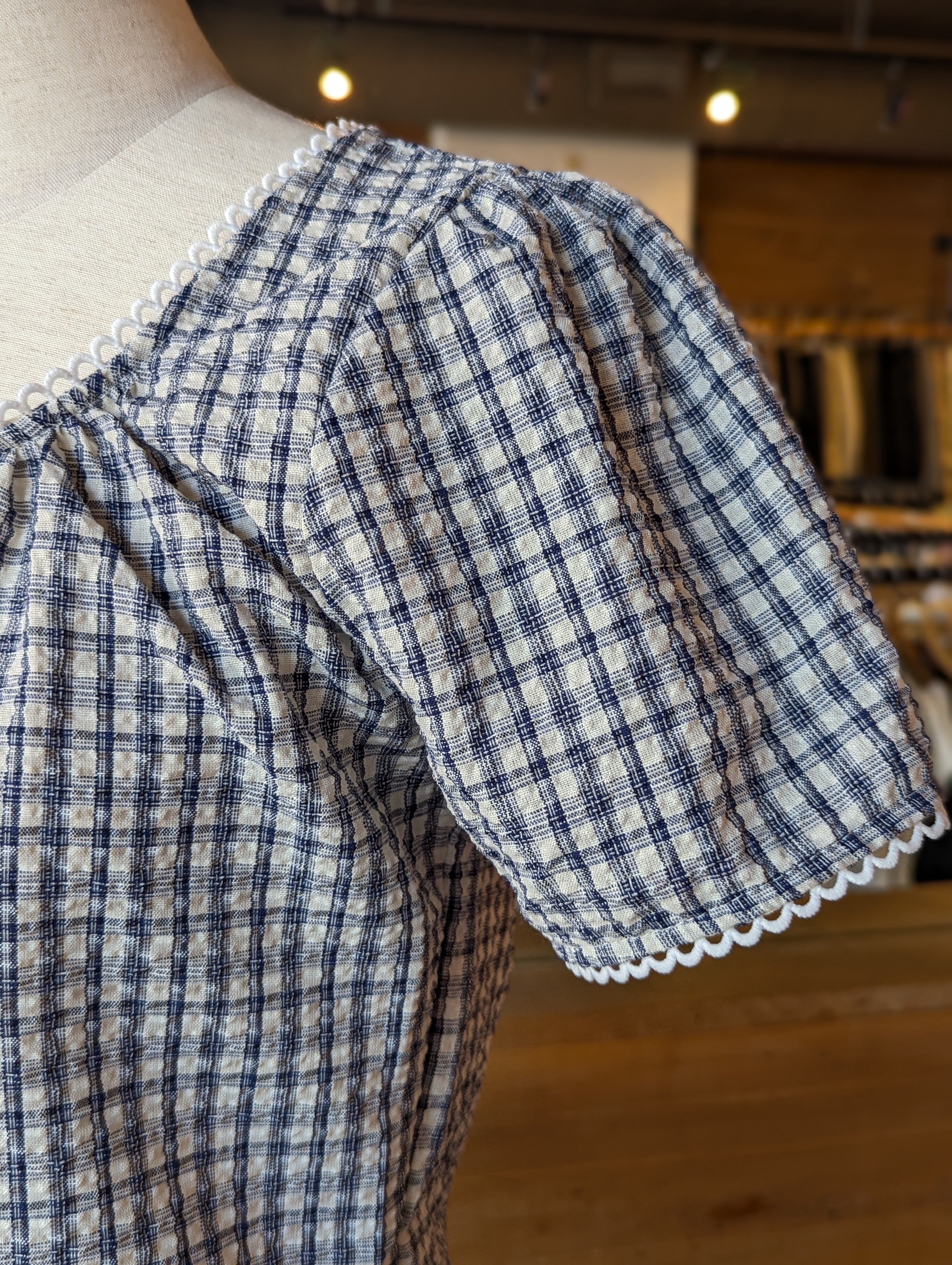 Prairie Breeze Peplum Bow Top