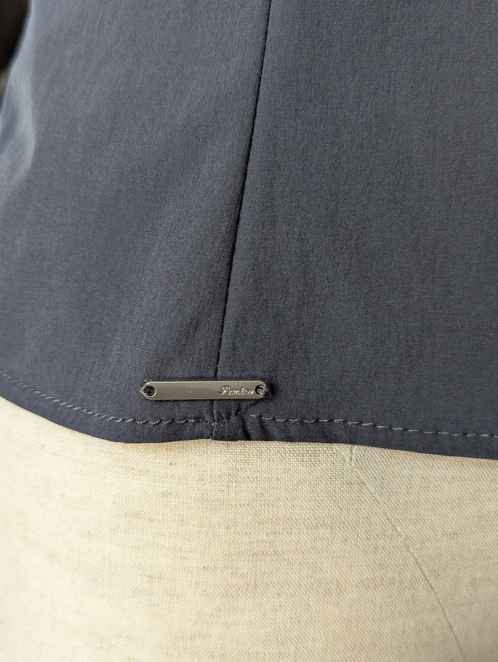 Earl Grey Double-Breasted Button Top