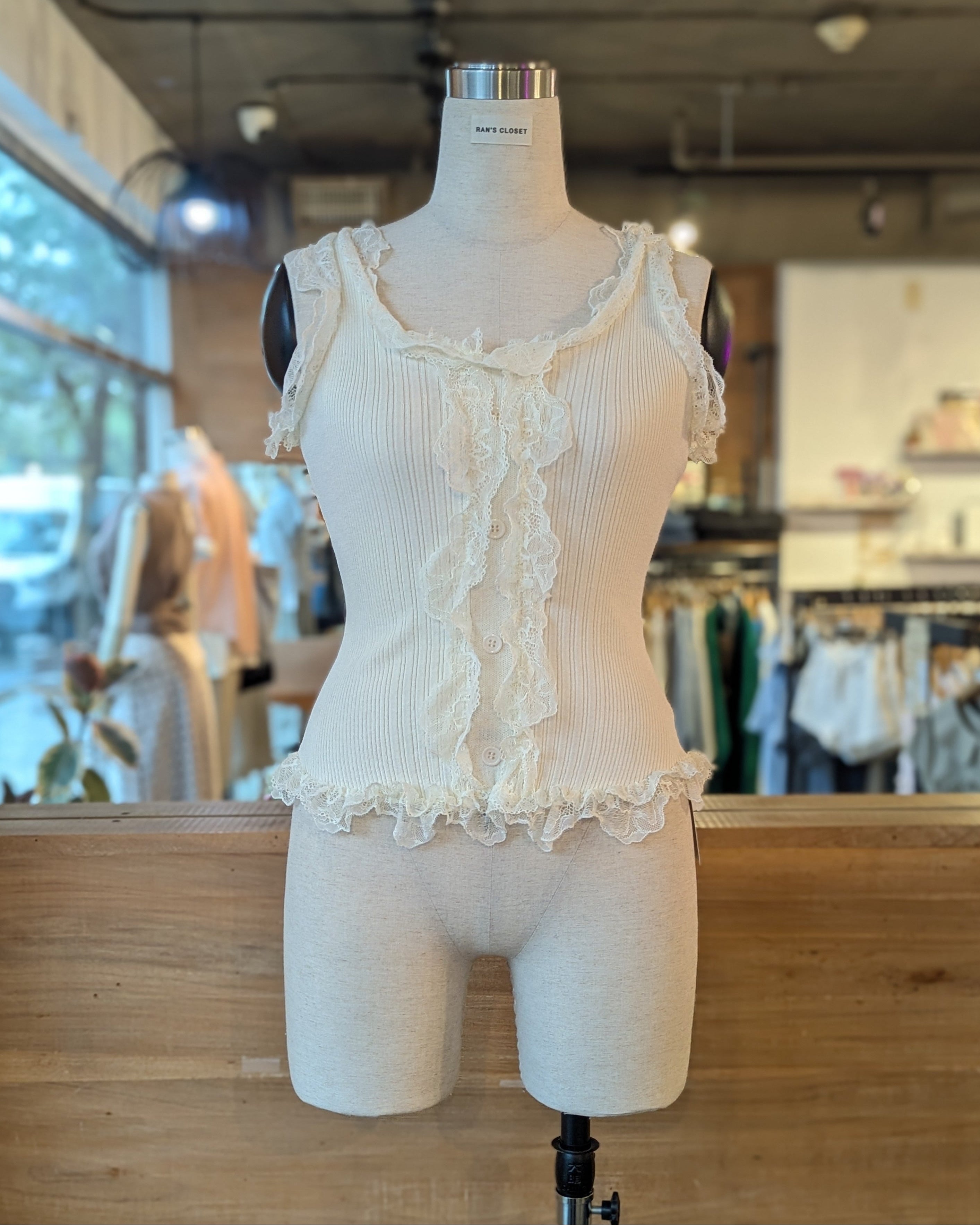Petal Trim Tank Top