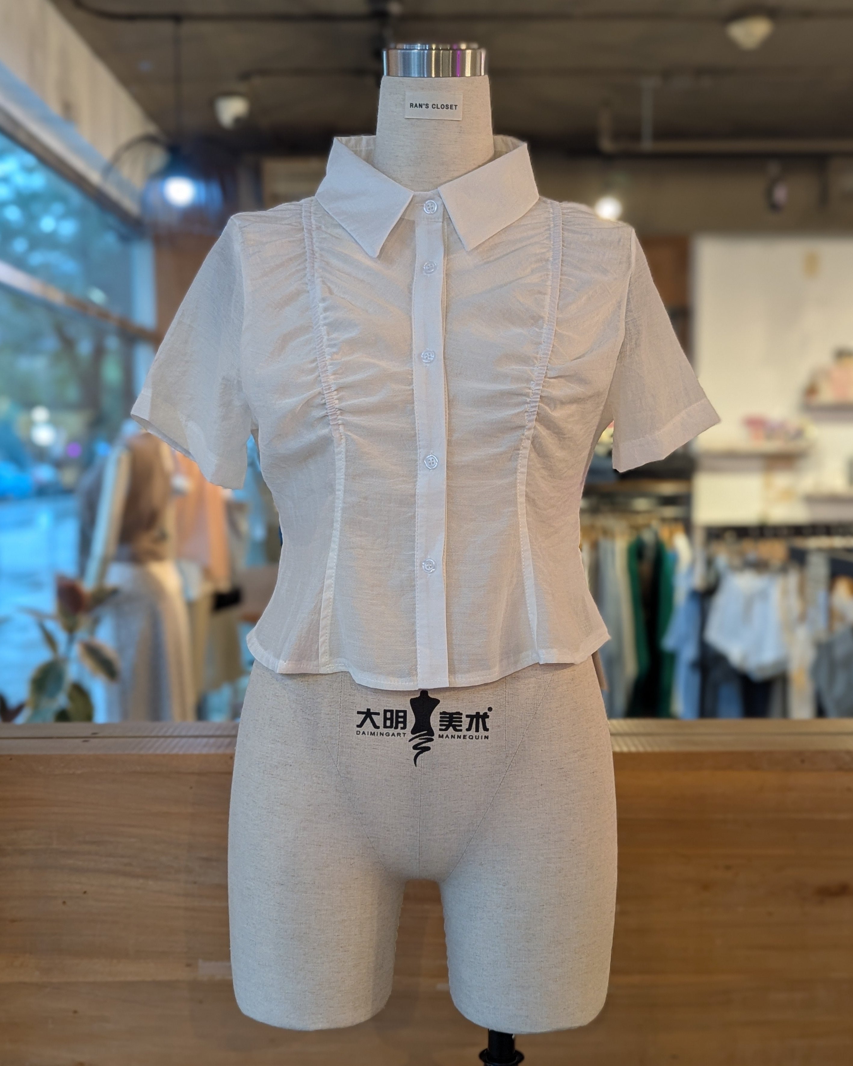 Studio Contour Button Up Top