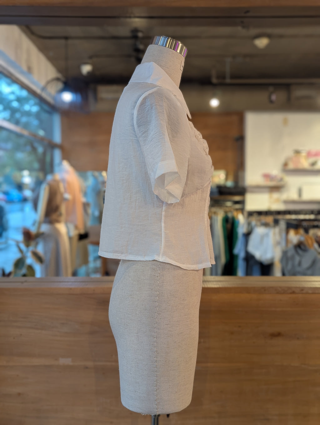 Studio Contour Button Up Top