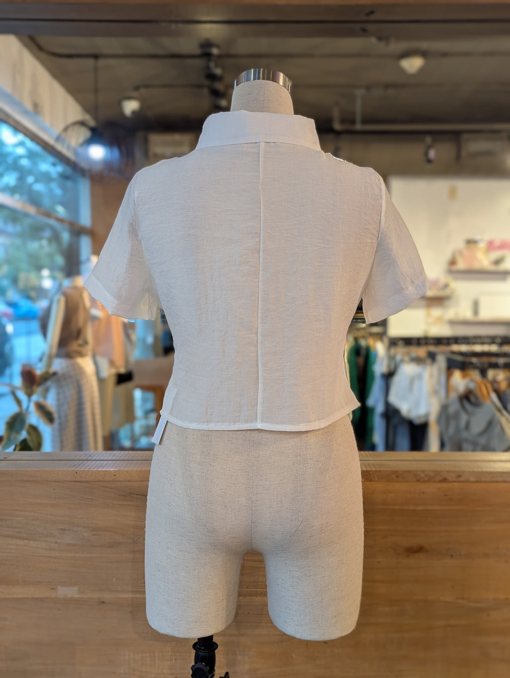 Studio Contour Button Up Top