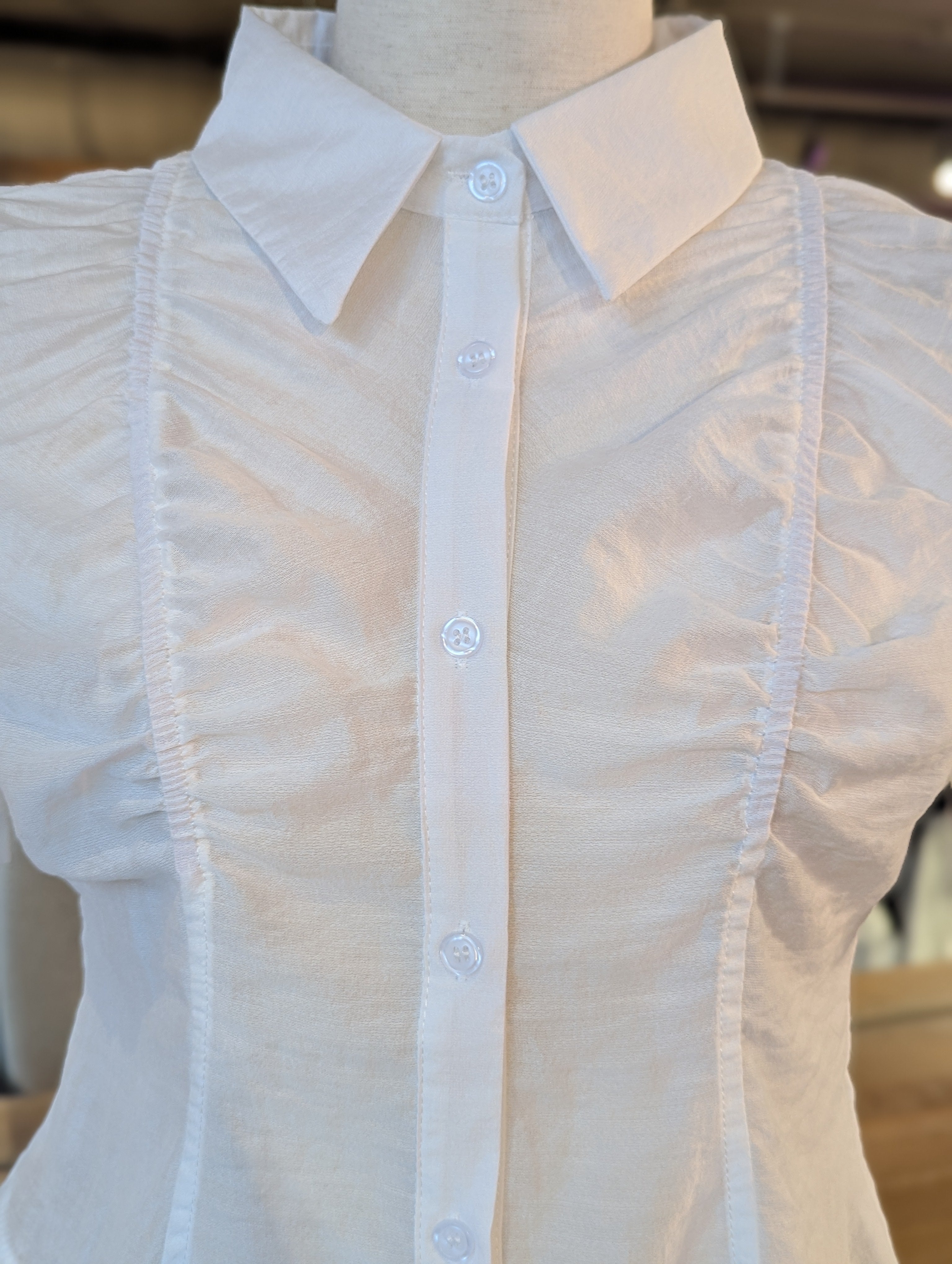 Studio Contour Button Up Top