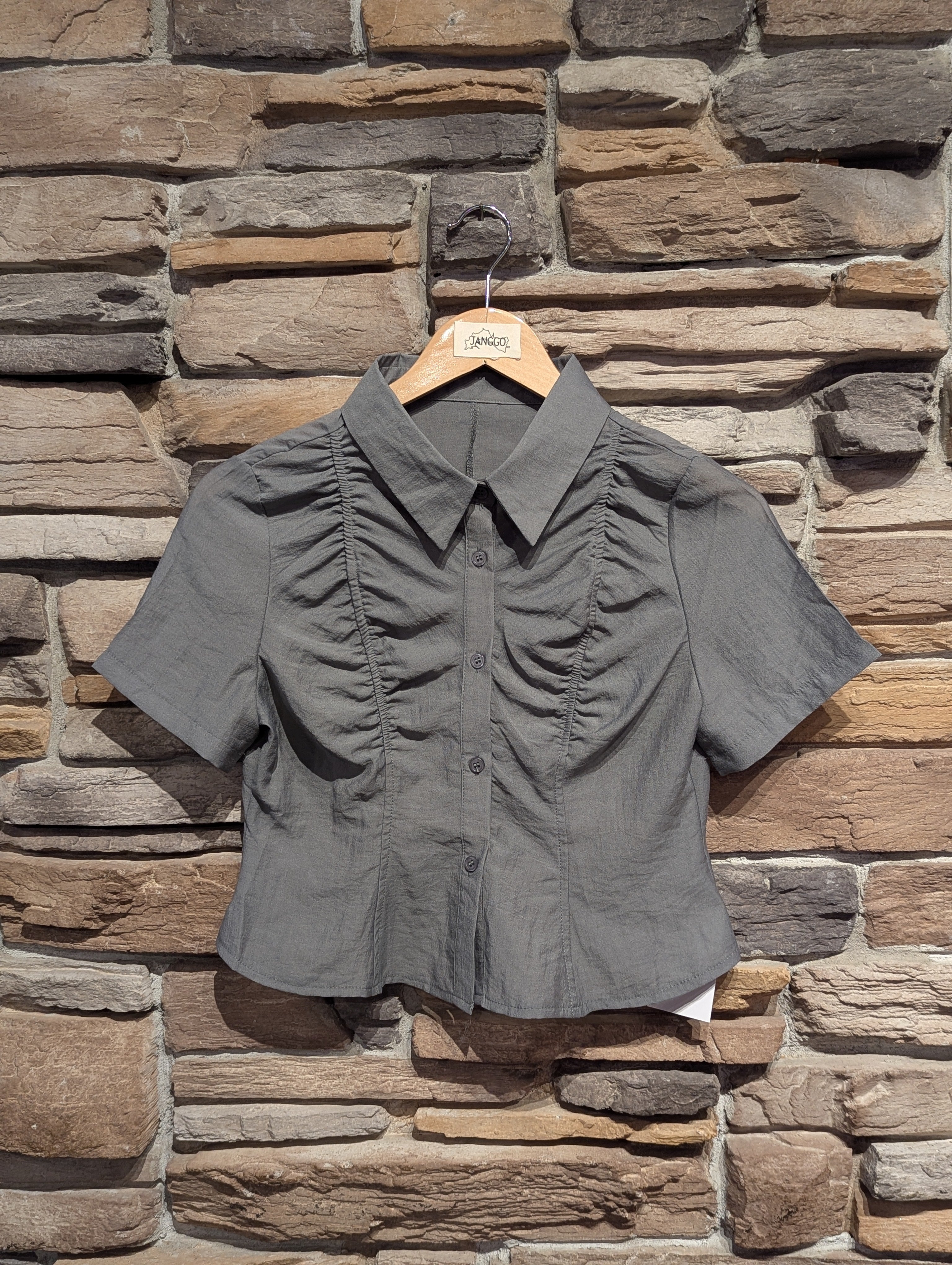 Studio Contour Button Up Top