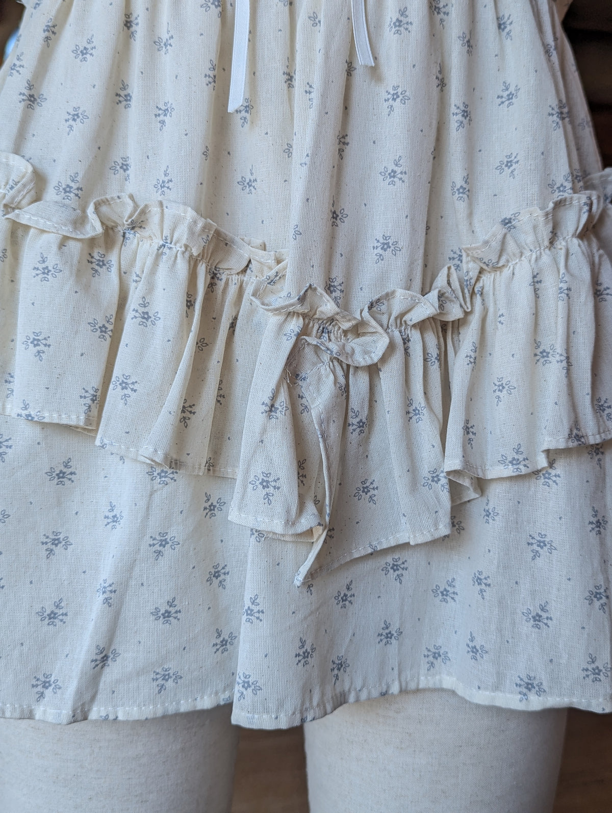 Pressed Flower Ruffle Top