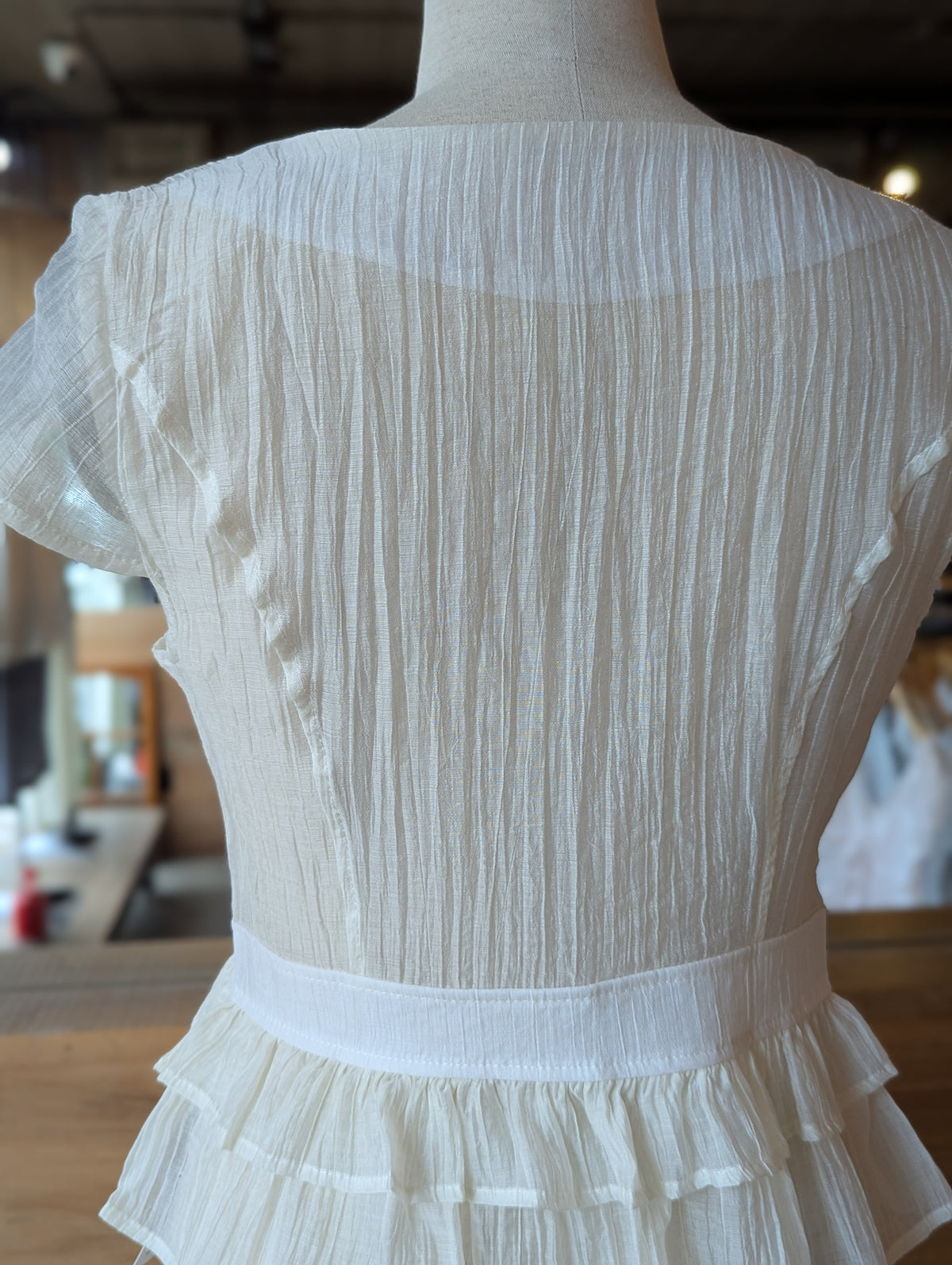 Celestial Sheer Peplum Blouse