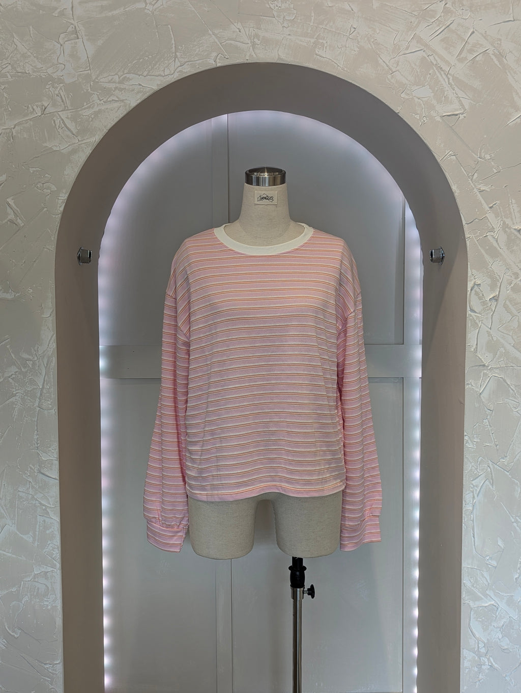 Cozy Scoop neck Weekender stripe Long sleeve