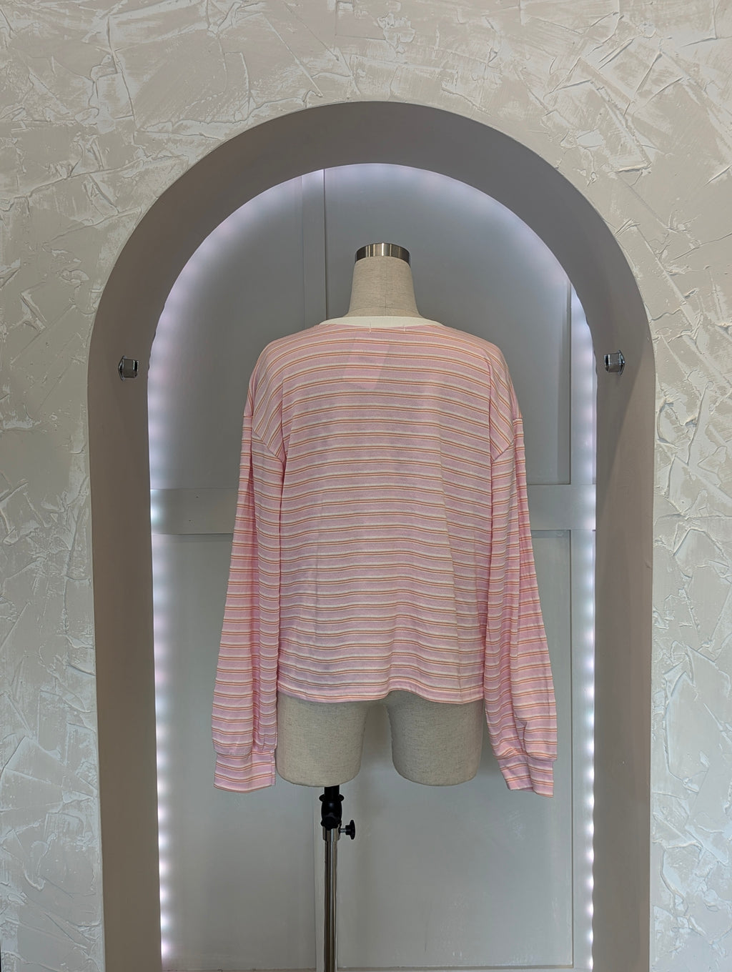 Cozy Scoop neck Weekender stripe Long sleeve