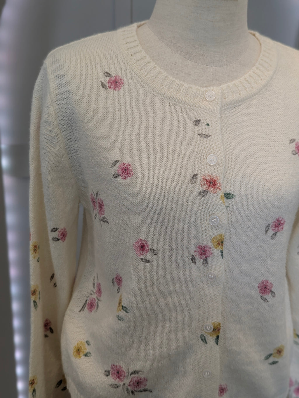 Faded Floral Cardigan