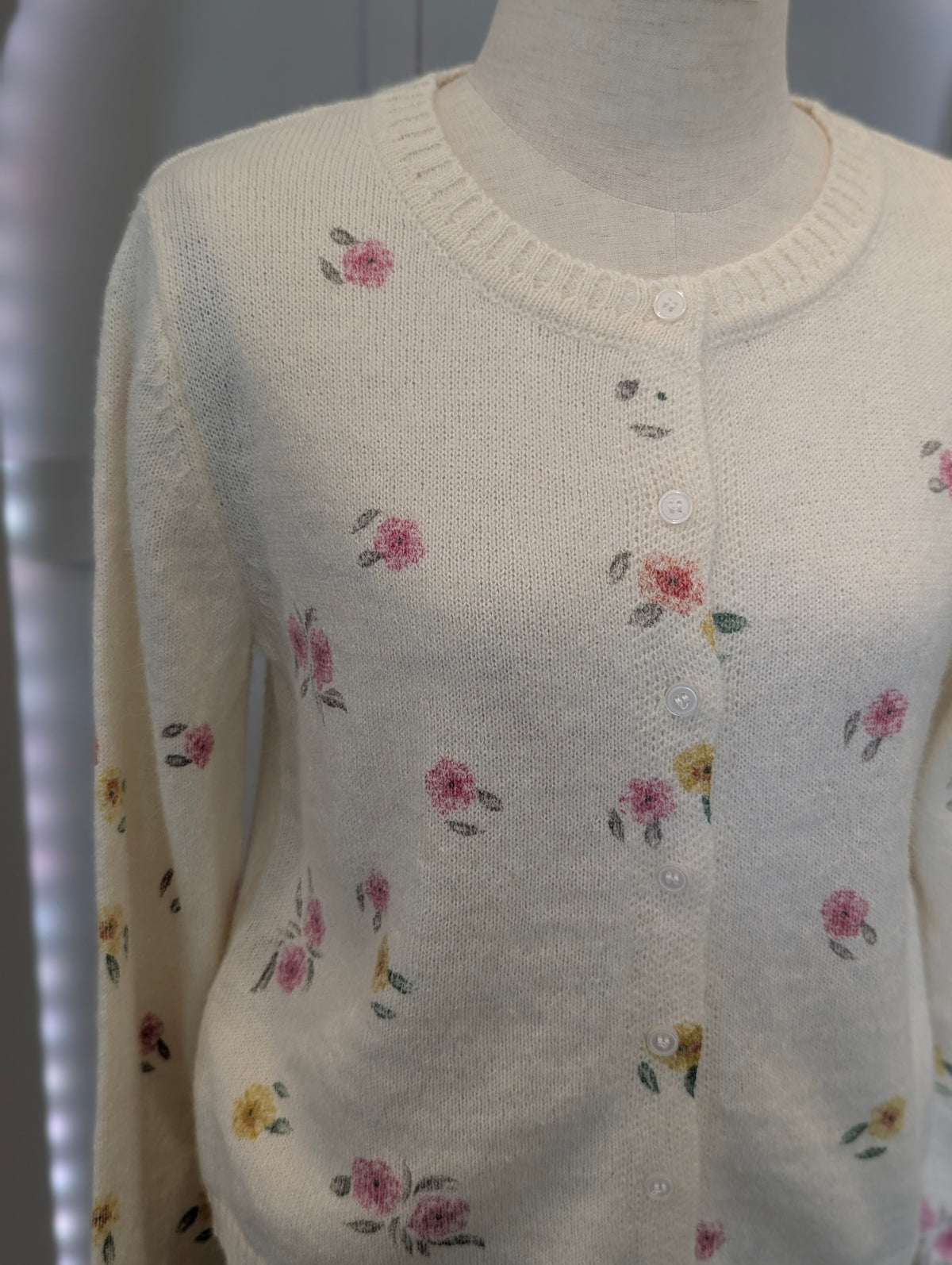 Faded Floral Cardigan