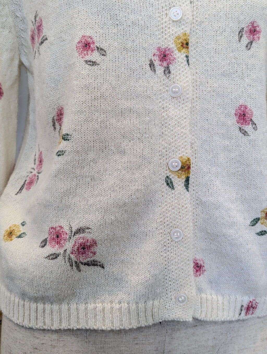 Faded Floral Cardigan
