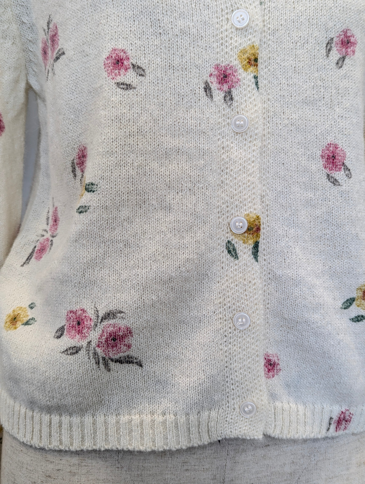Faded Floral Cardigan