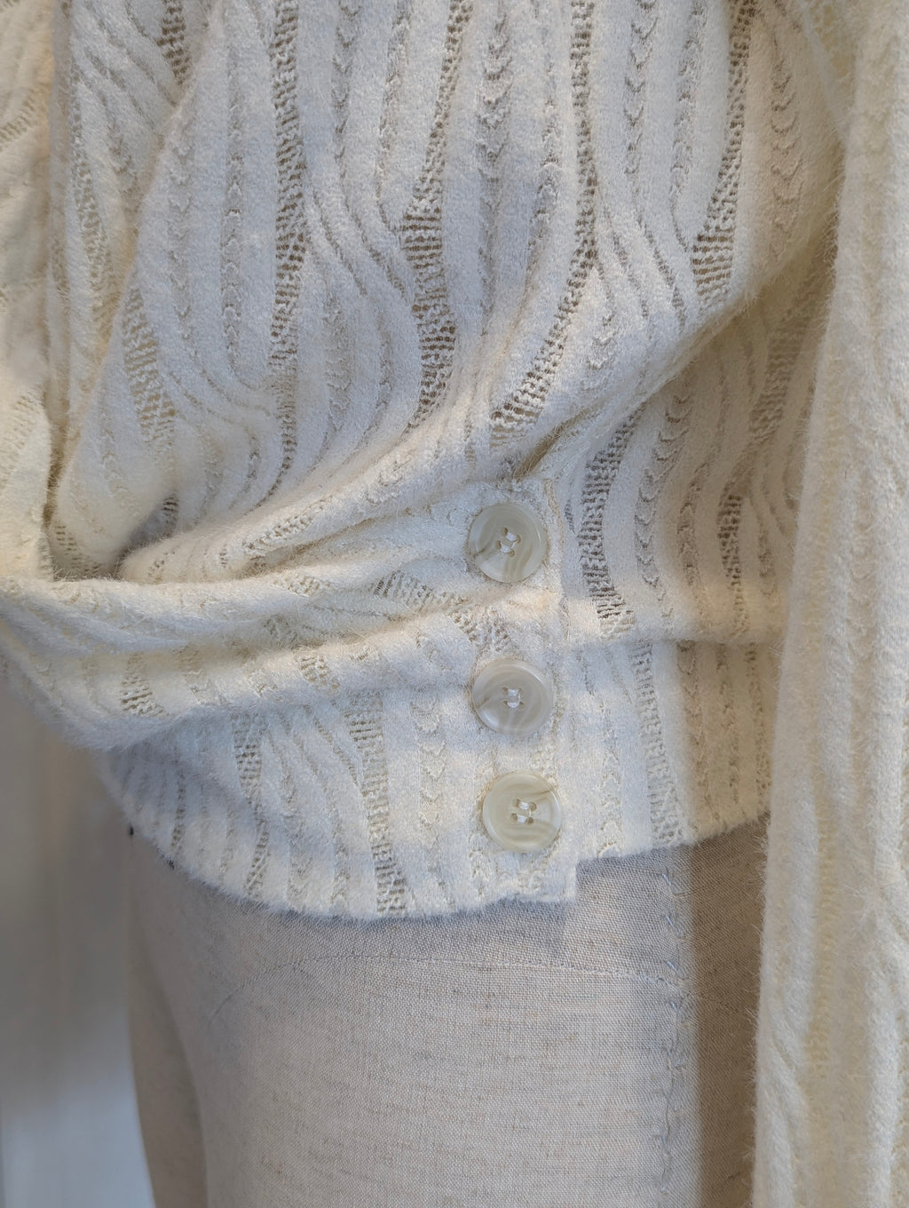 Draped neck Wrap Knitted Top