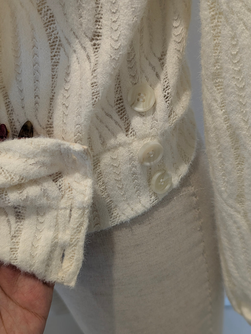 Draped neck Wrap Knitted Top