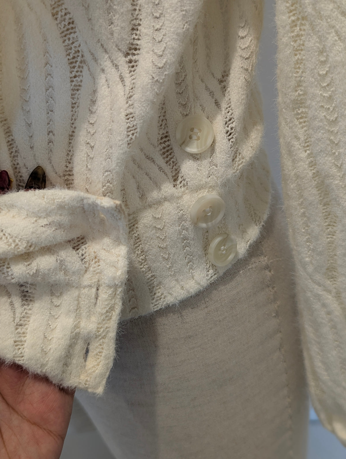 Draped neck Wrap Knitted Top