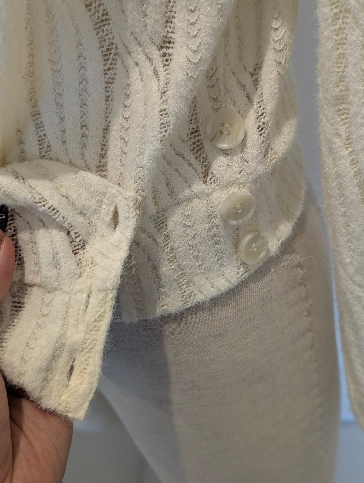 Draped neck Wrap Knitted Top