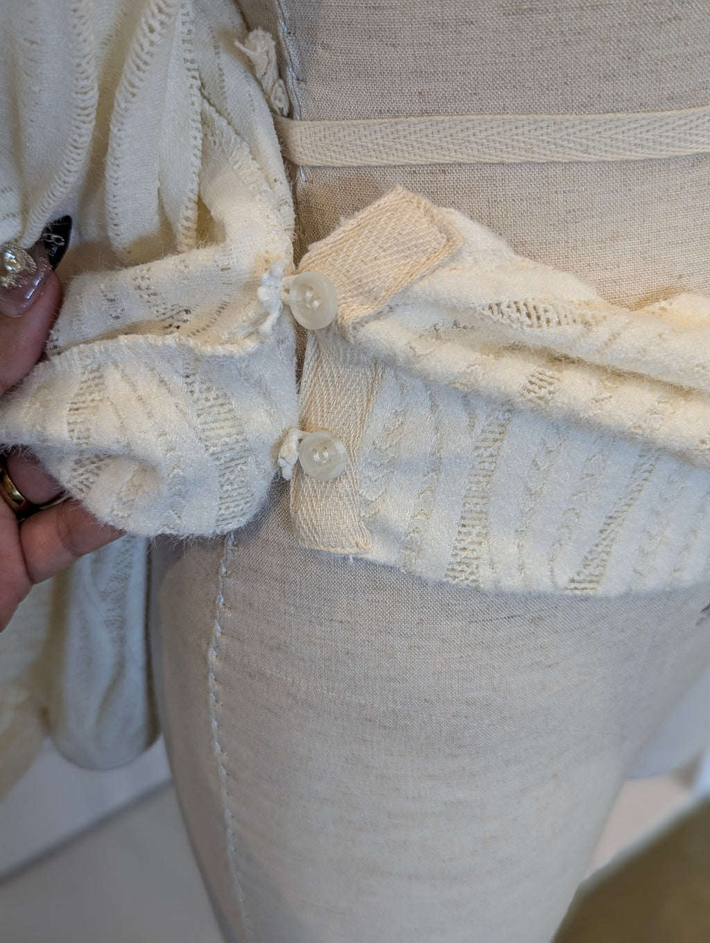 Draped neck Wrap Knitted Top