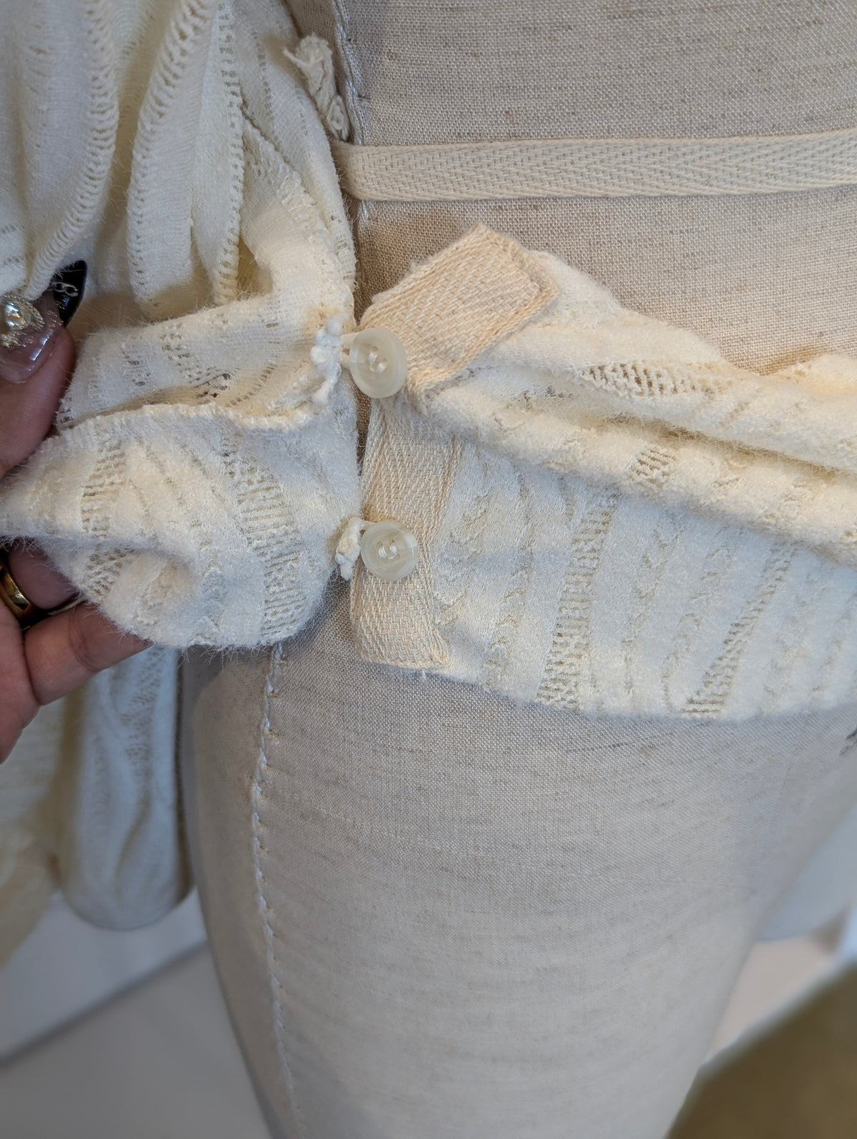 Draped neck Wrap Knitted Top