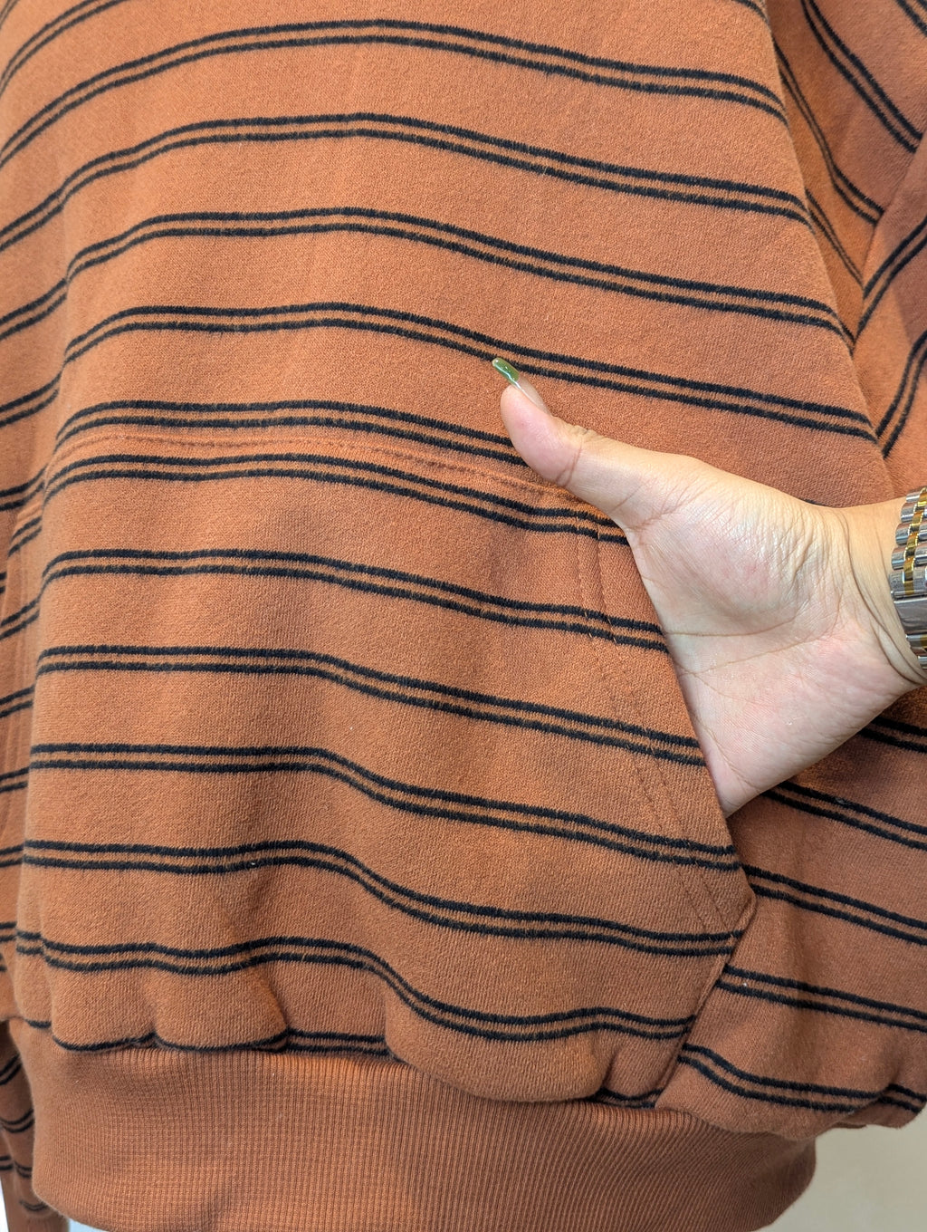 Parker striped Hoodie
