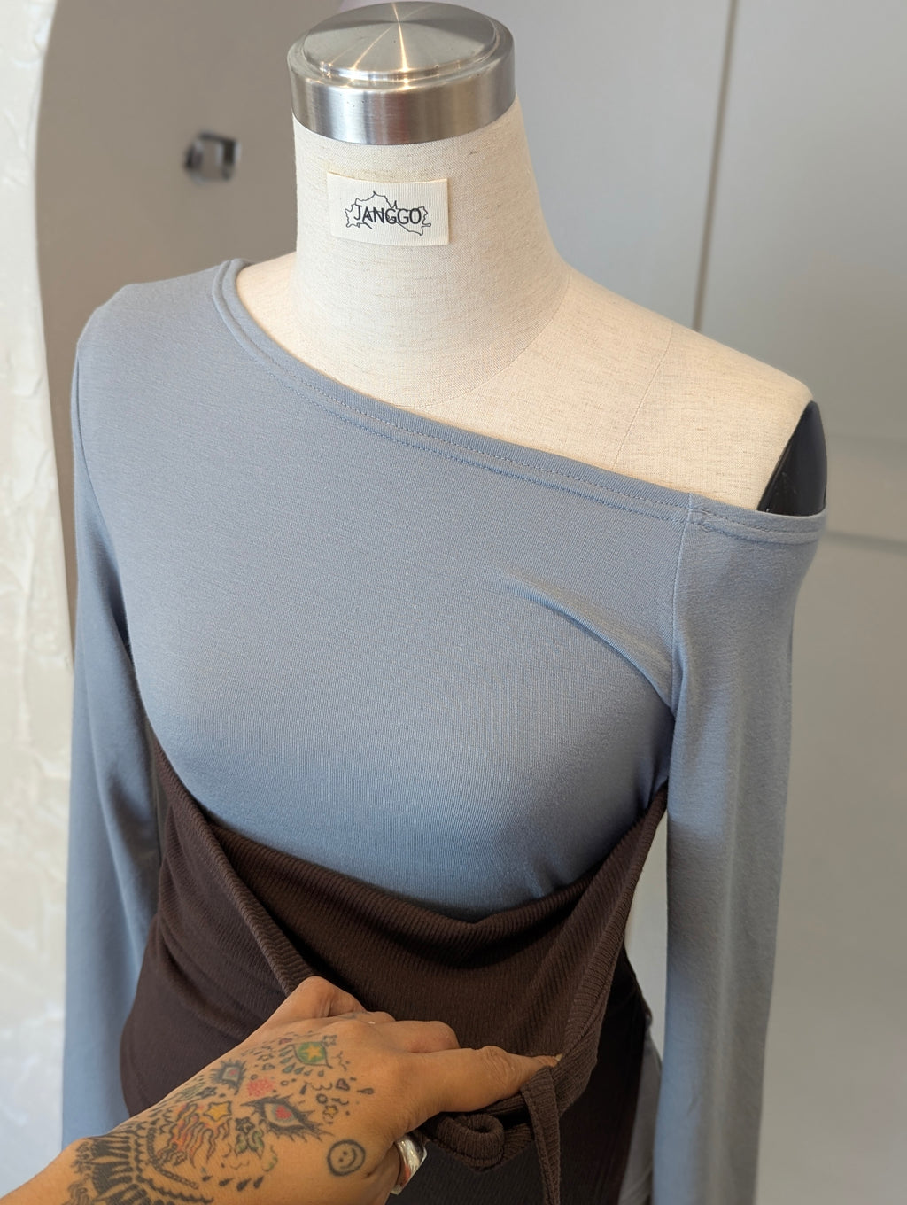 Double take layered long sleeve