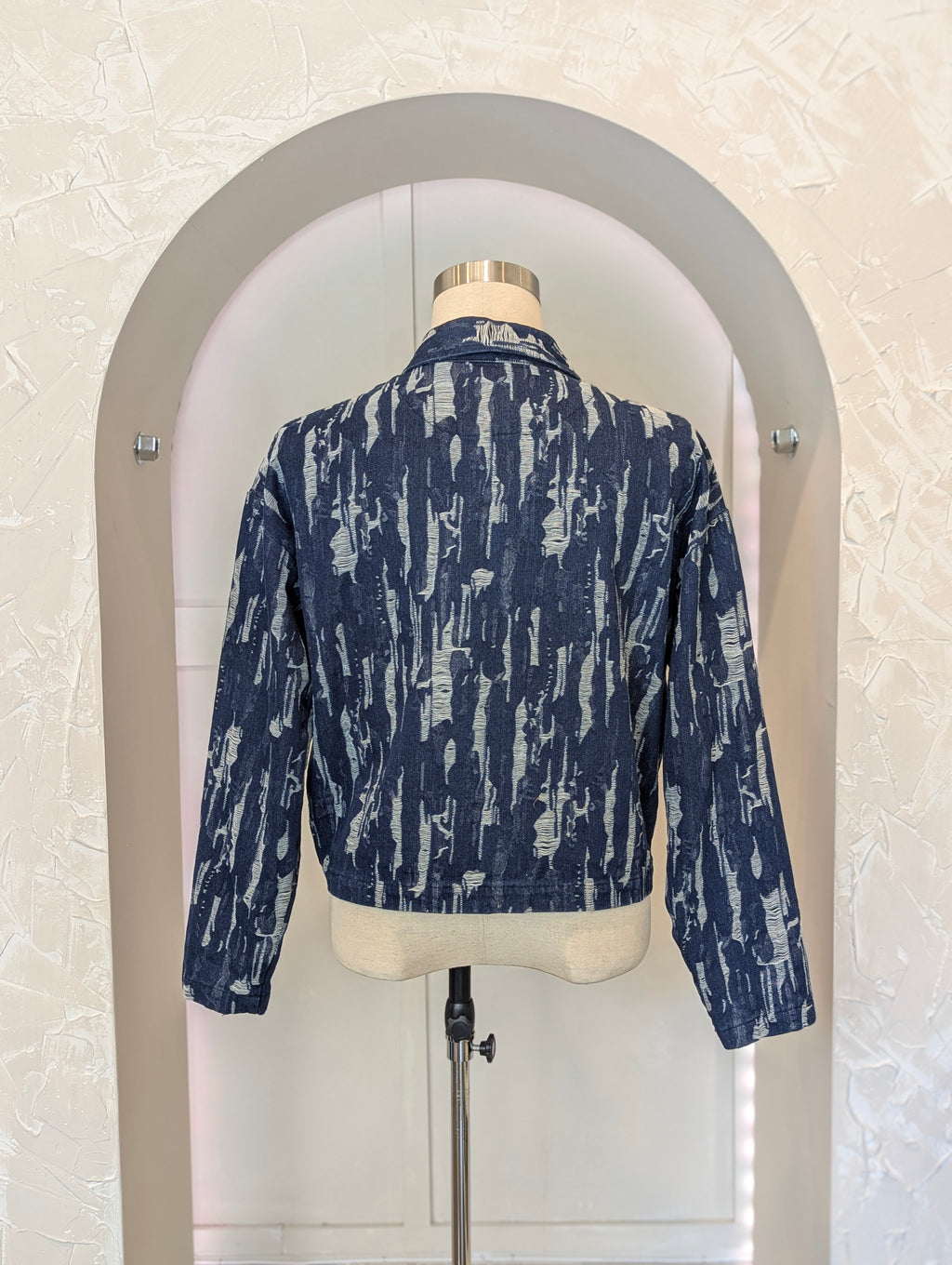 Weathered Indigo Double Zip Jacket