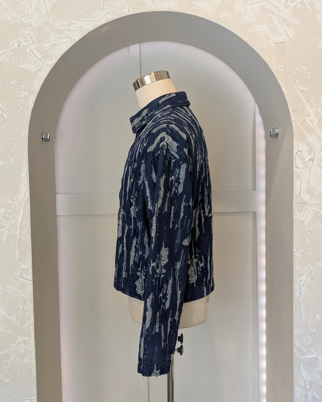 Weathered Indigo Double Zip Jacket