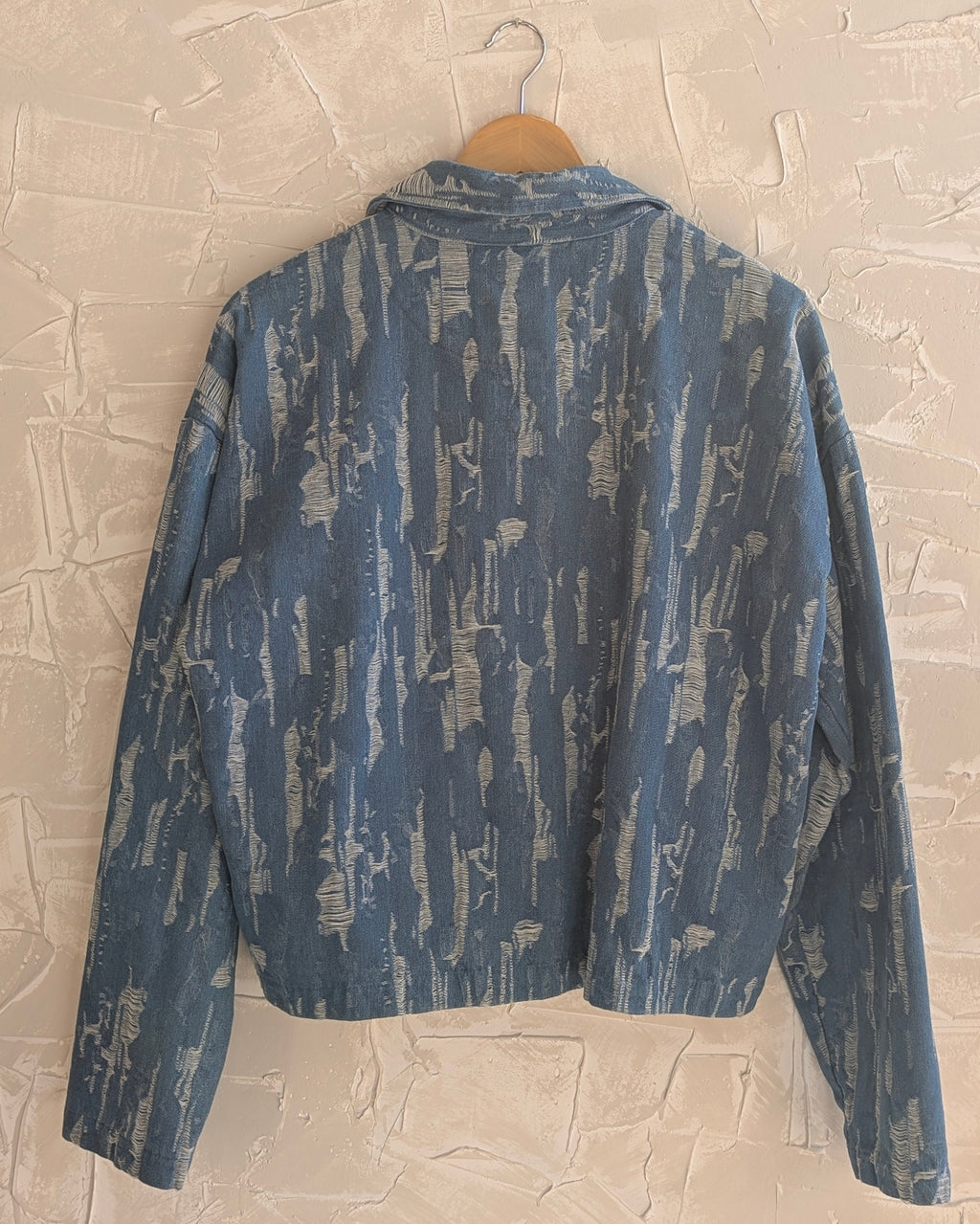 Weathered Indigo Double Zip Jacket
